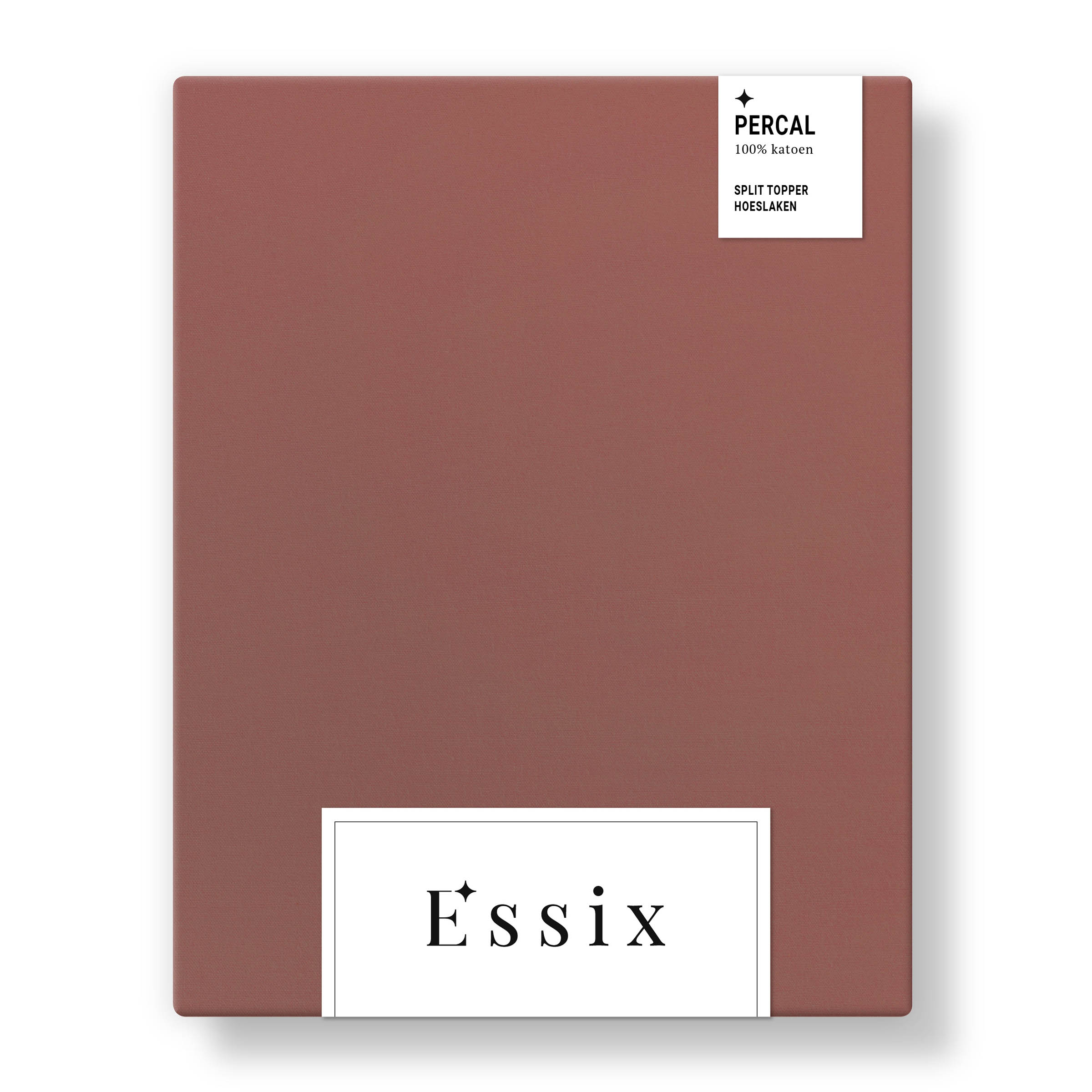 Essix Split Topper Hoeslaken Premiere Percal 200TC Boise de Rose