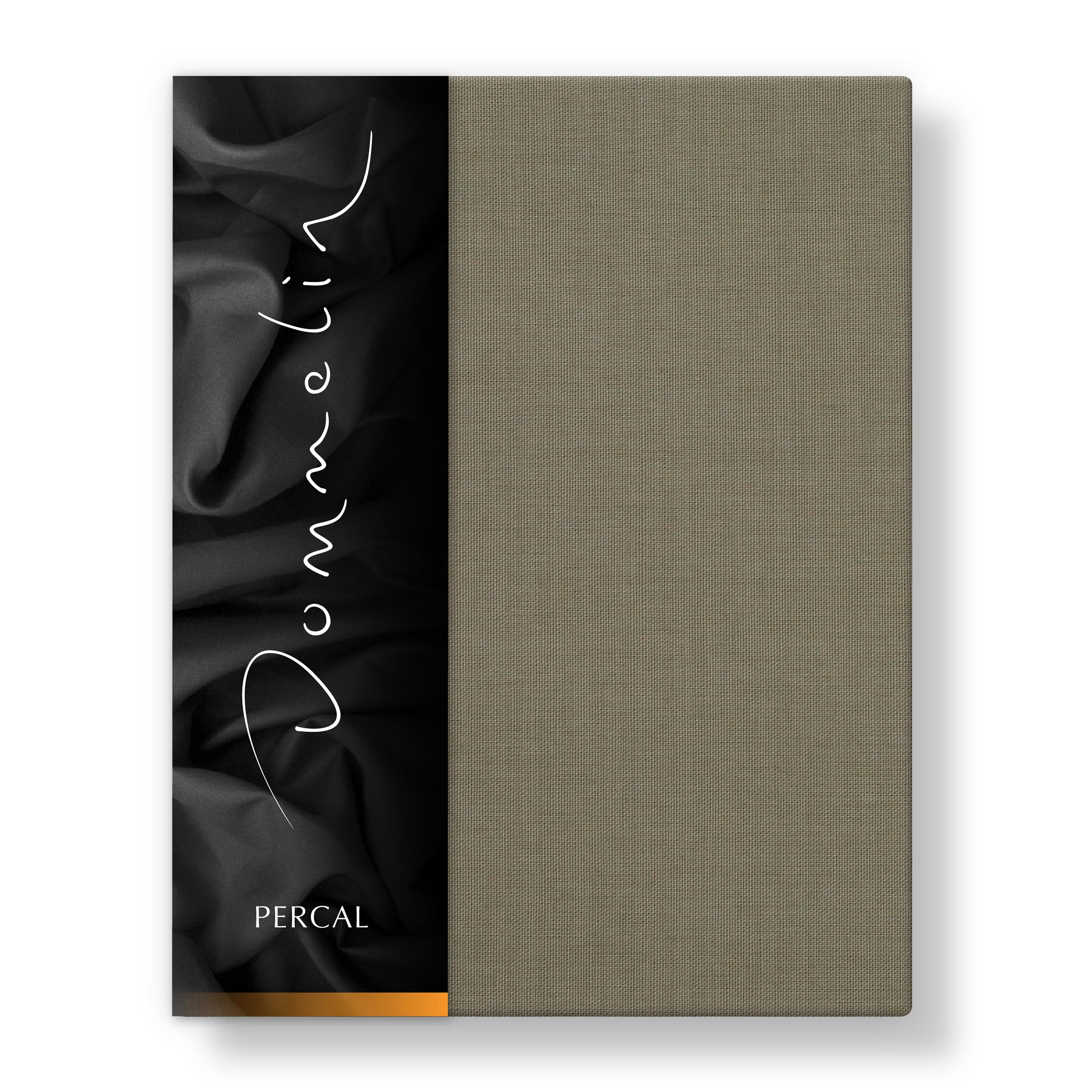 Dommelin Split Hoeslaken Hoge Hoek Percal 200TC Taupe