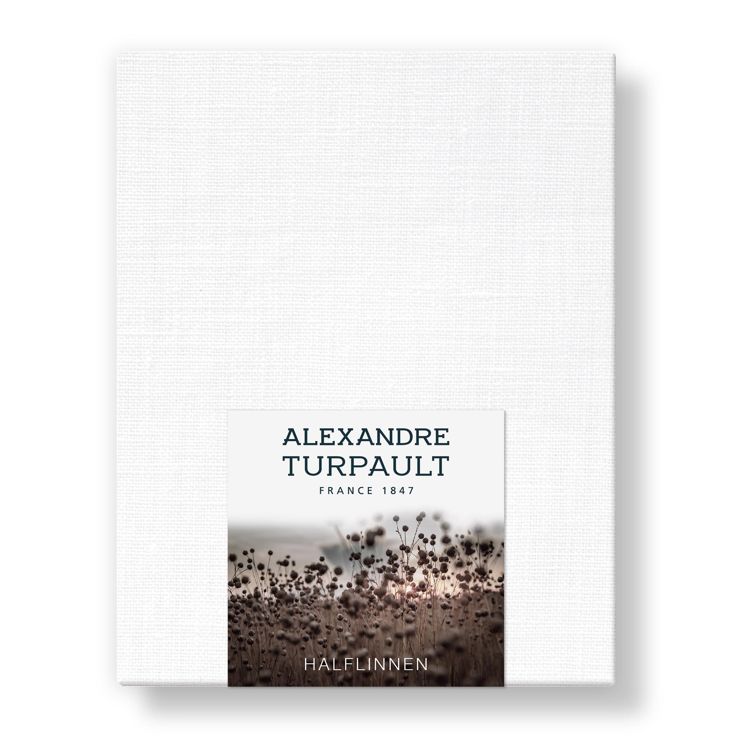 Alexandre Turpault Hoeslaken Ontario Halflinnen Wit Alexandre Turpault Hoeslaken Ontario Halflinnen Wit