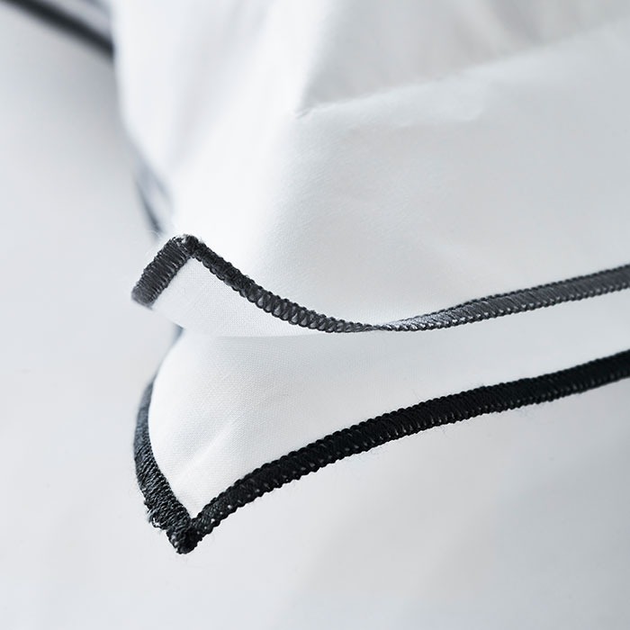 Designers Guild Dekbedovertrek Set Astor Percal 200TC Graphite  Designers Guild Dekbedovertrek Set Astor Percal 200TC Graphite