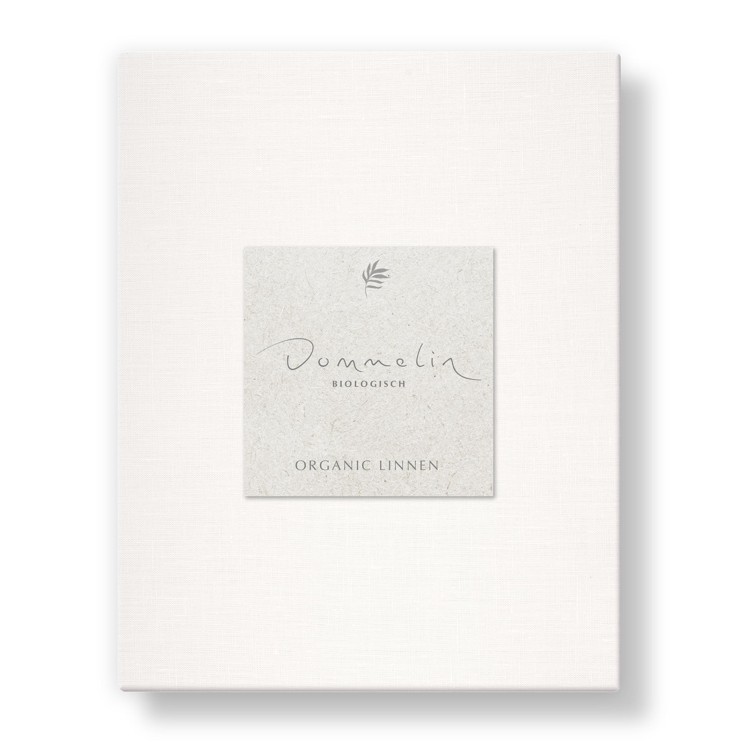 Dommelin Hoeslaken Organic Linnen 140TC Wit Dommelin Hoeslaken Organic Linnen 140TC Wit