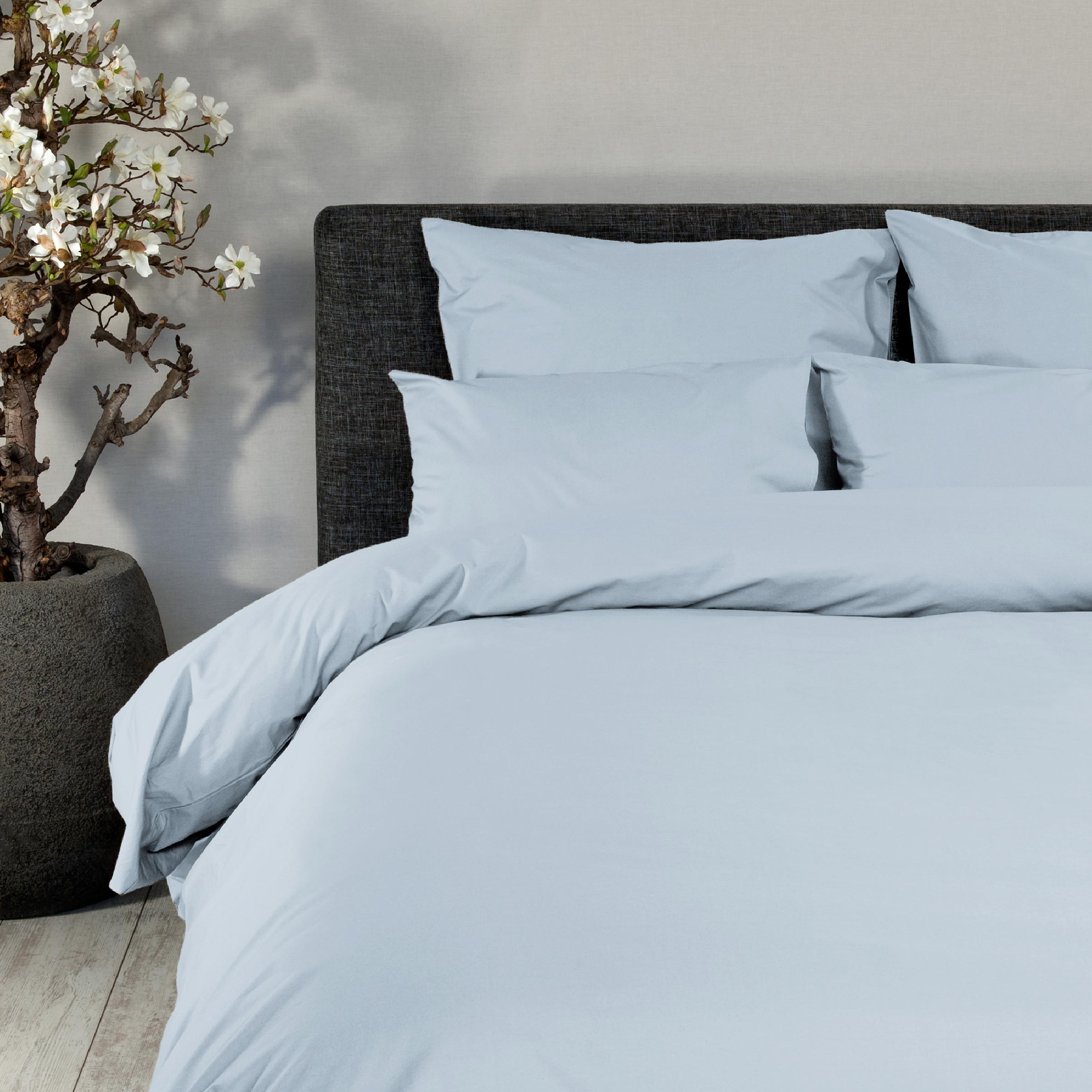 Dommelin Dekbedovertrek Set Percal 200TC Lichtblauw  Dommelin Dekbedovertrek Set Percal 200TC Lichtblauw