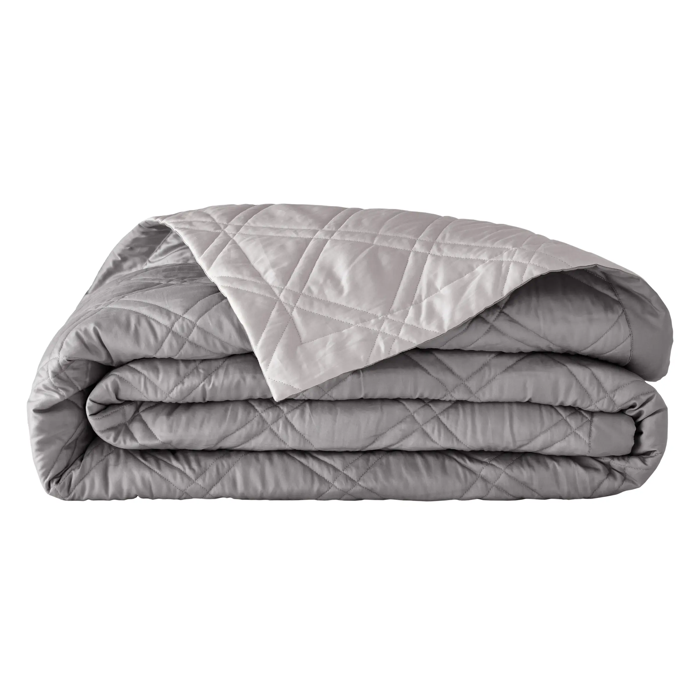 Alexandre Turpault Sprei Merveille Satijn Meteore - Argent 260 x 240 cm  Alexandre Turpault Sprei Merveille Satijn Meteore - Argent 260 x 240 cm