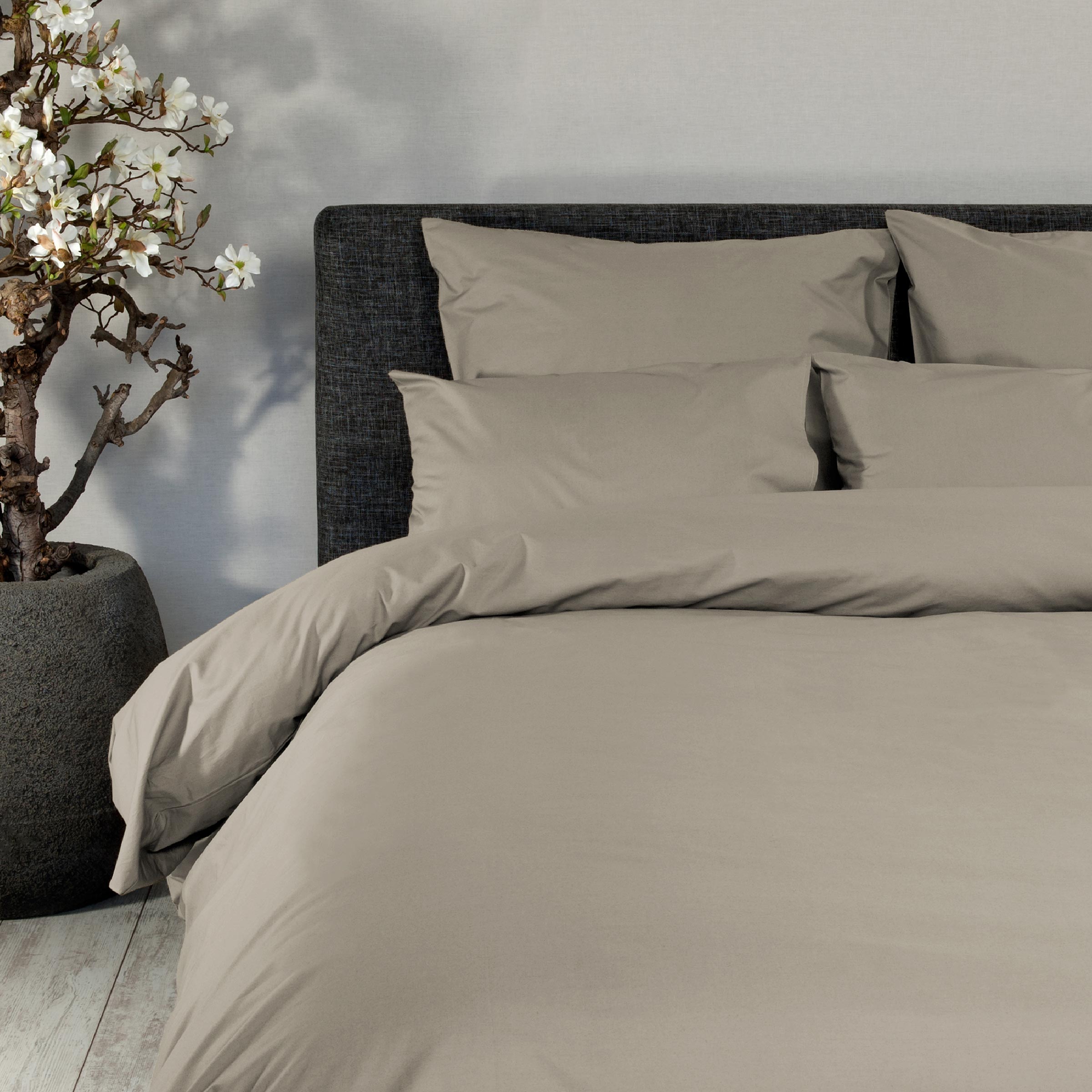 Dommelin Dekbedovertrek Set Percal 200TC Kaki Dommelin Dekbedovertrek Set Percal 200TC Kaki