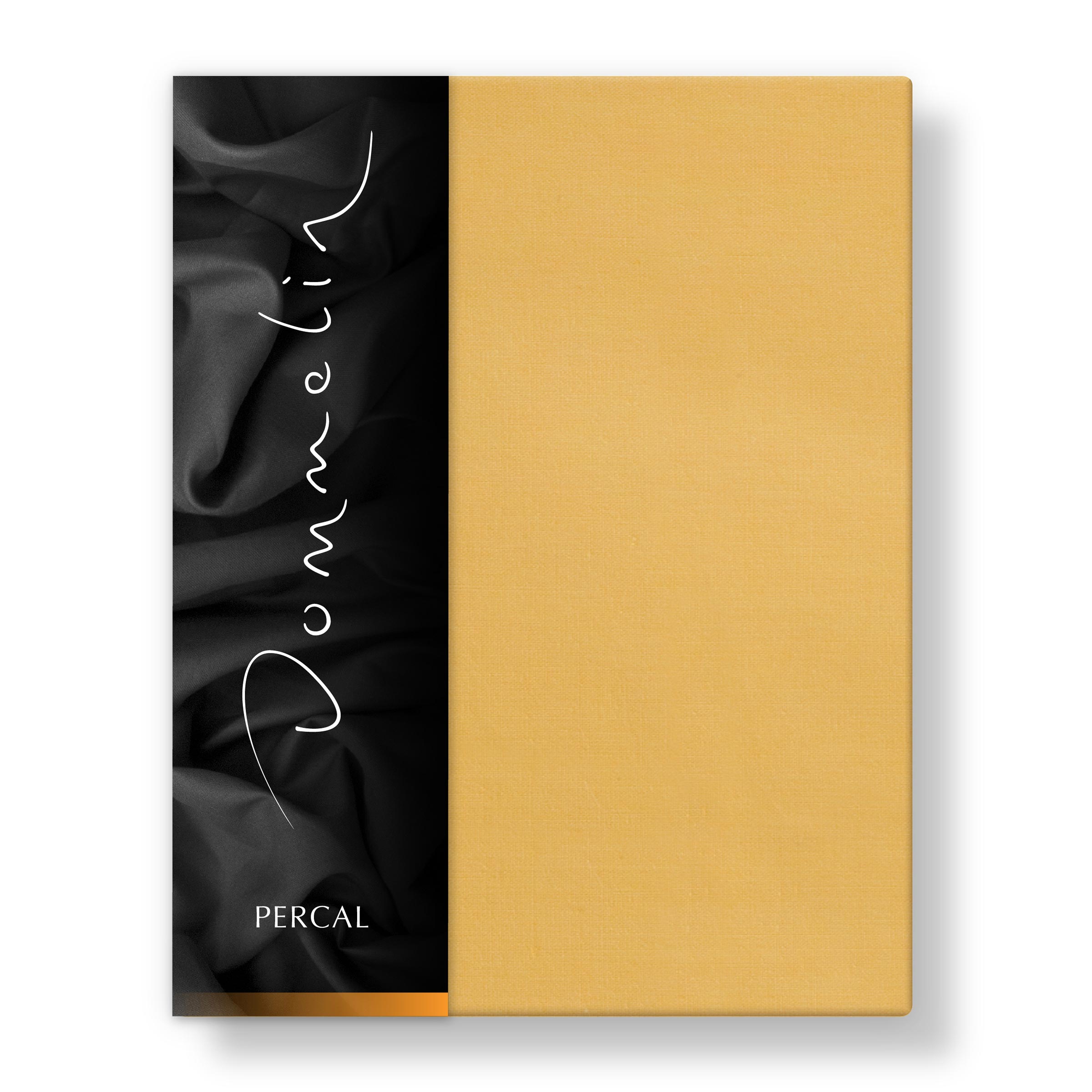 Dommelin Dubbel Split Topper Hoeslaken Percal 200TC Okergeel Dommelin Dubbel Split Topper Hoeslaken Percal 200TC Okergeel