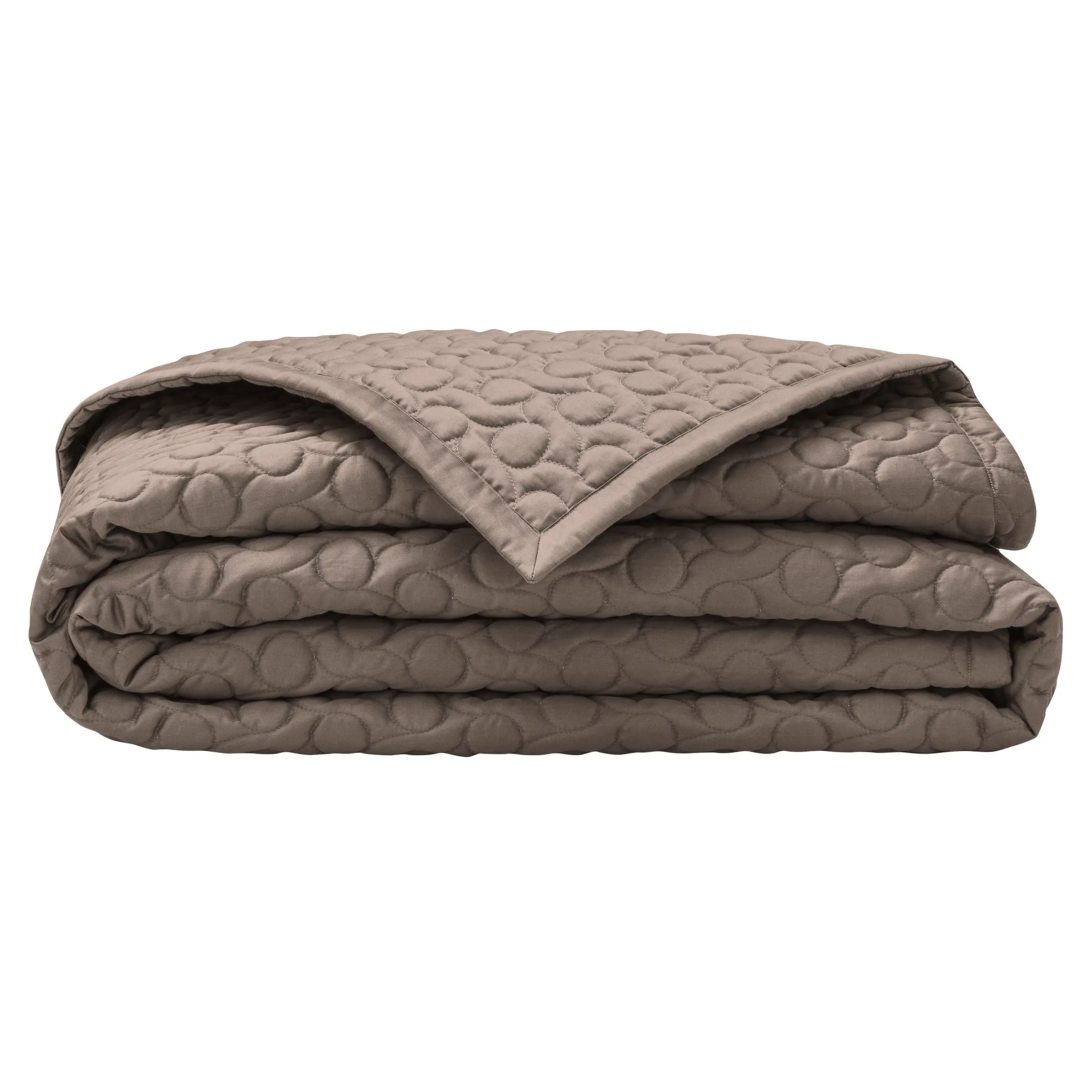 Alexandre Turpault Sprei Poesie Satijn Deer Brown 260 x 240 cm Alexandre Turpault Sprei Poesie Satijn Deer Brown 260 x 240 cm