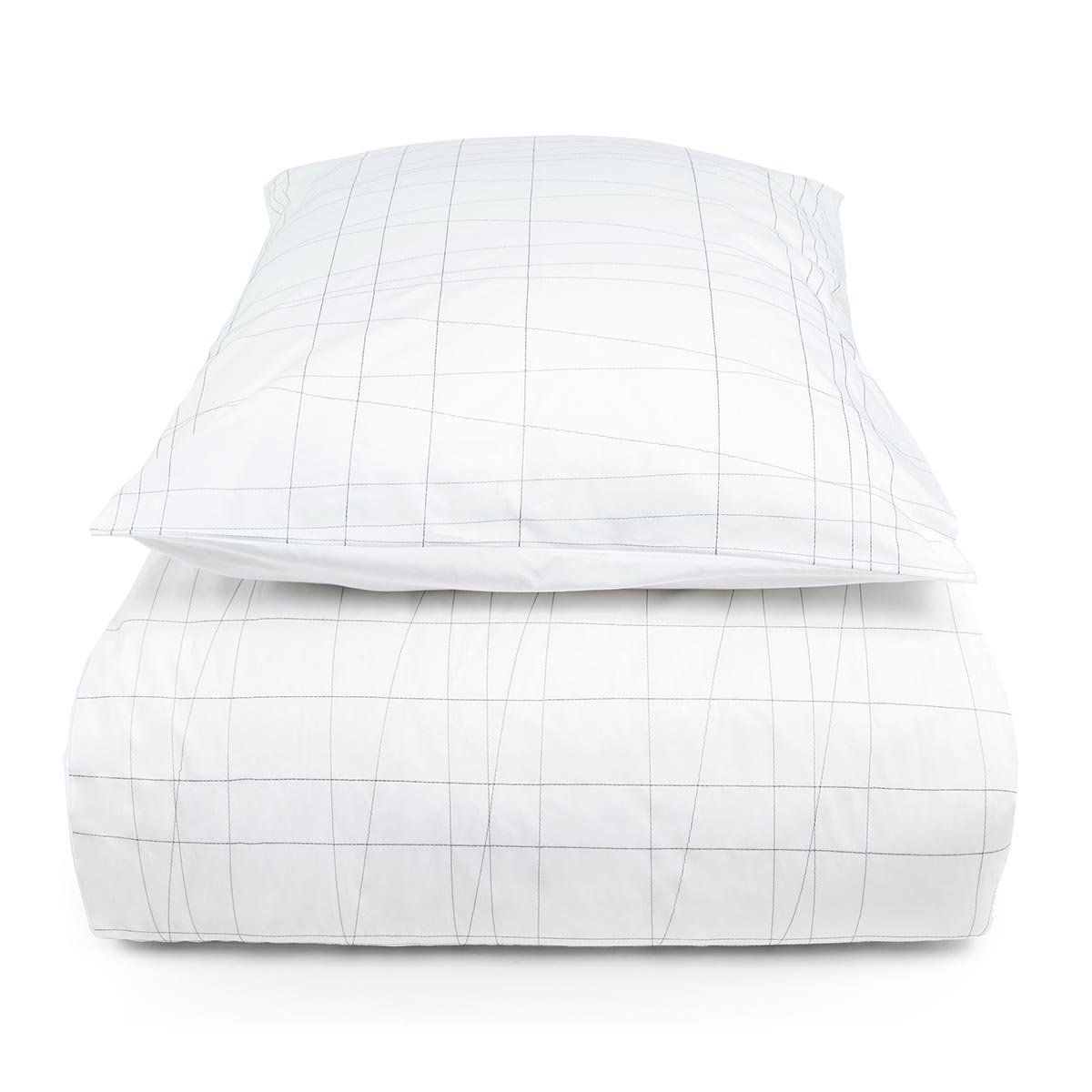 Mrs.Me Dekbedovertrekset Twine Percal 300TC Wit Mrs.Me Dekbedovertrekset Twine Percal 300TC Wit