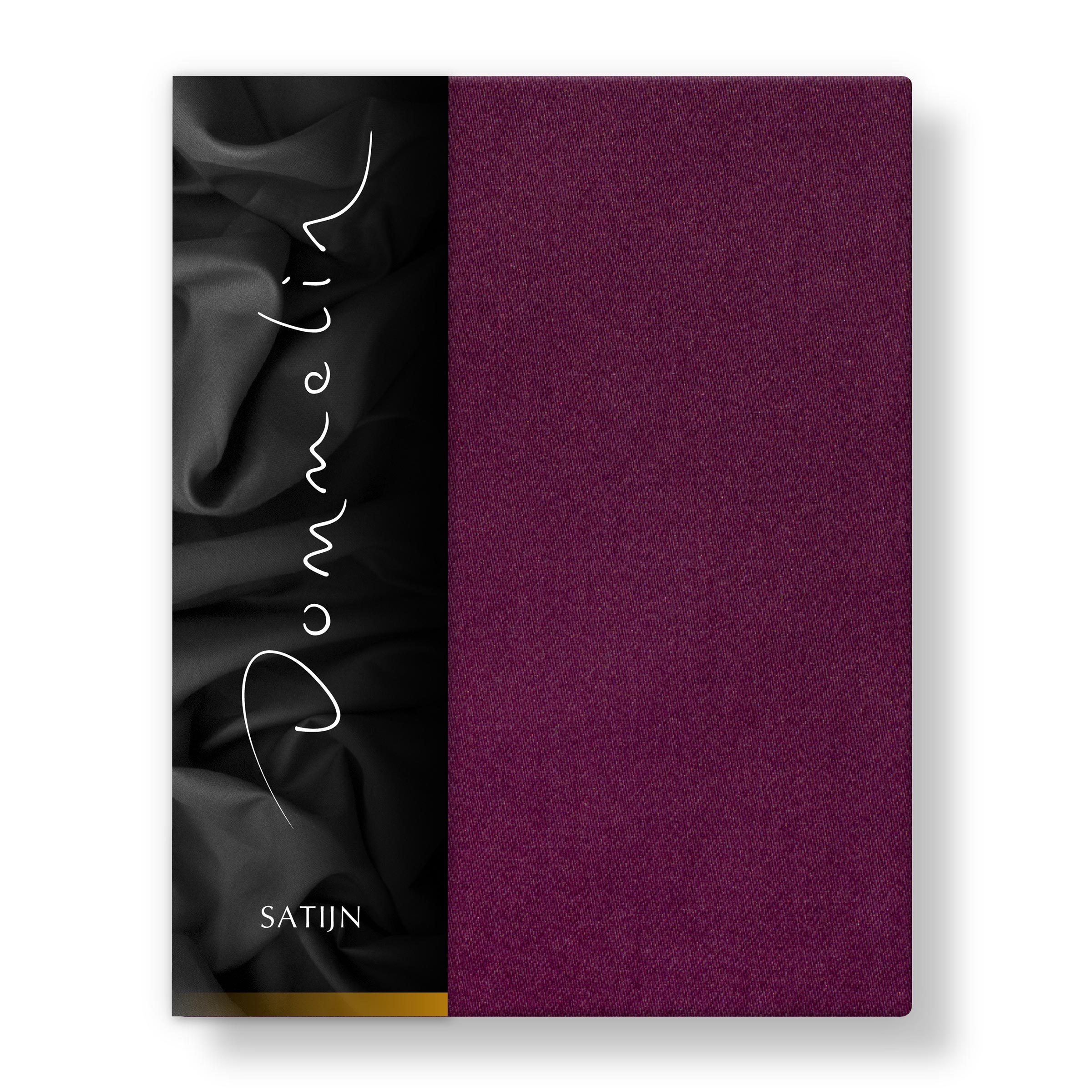 Dommelin Dubbel Split Hoeslaken Hoge Hoek Satijn 300TC Aubergine