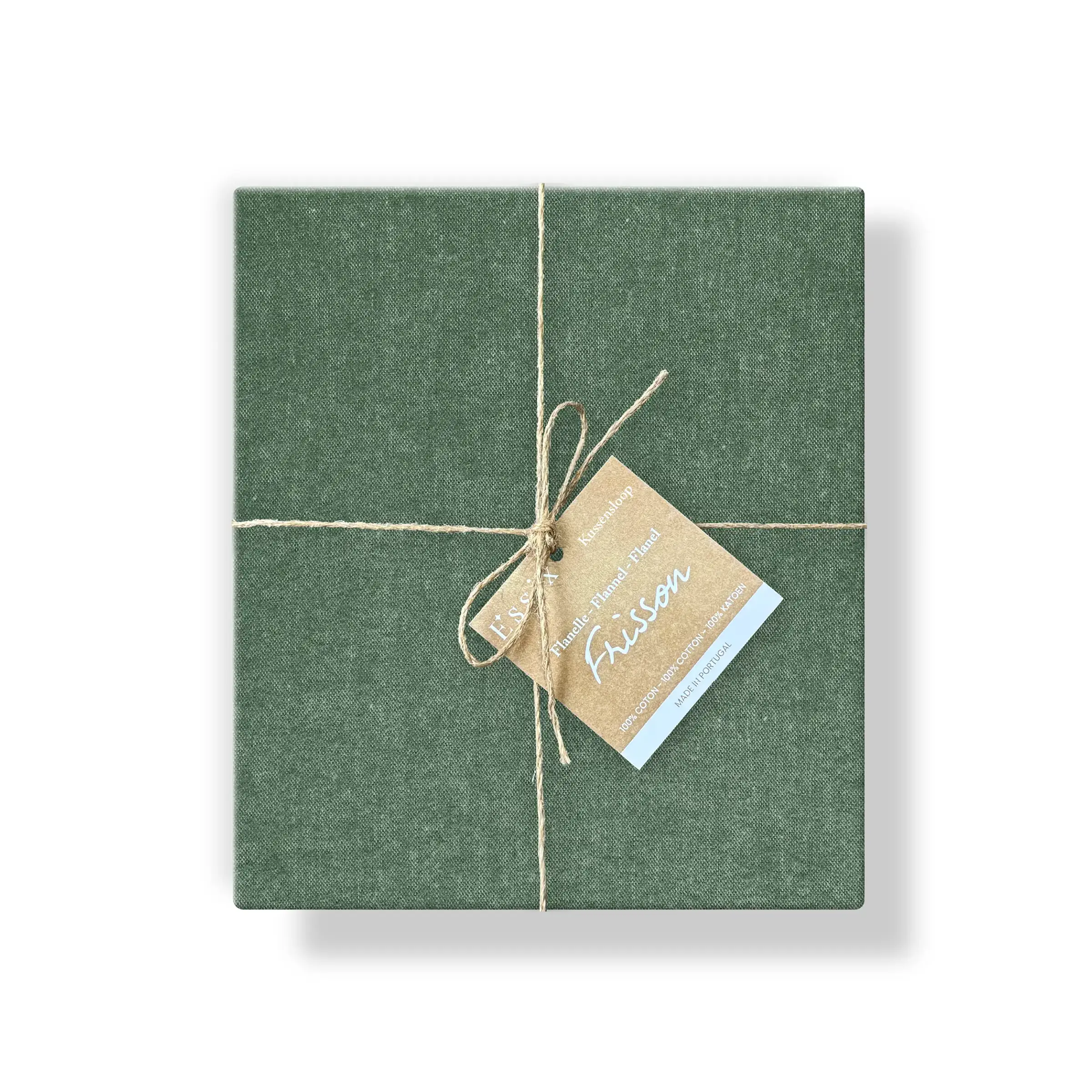 Essix Kussensloop Frisson Flanel 170 gr/m2 Lichen