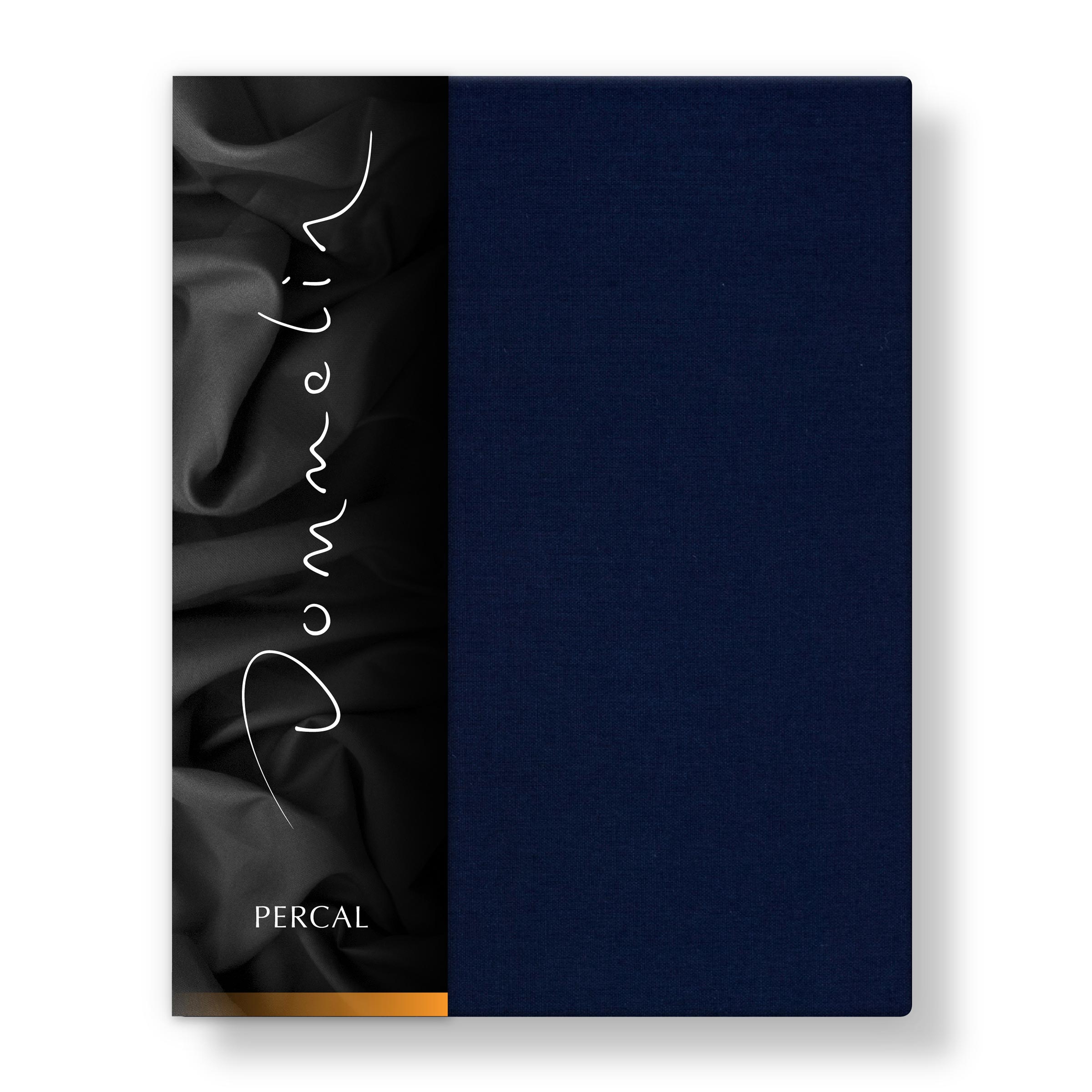 Dommelin Dubbel Split Hoeslaken Hoge Hoek Percal 200TC Navy