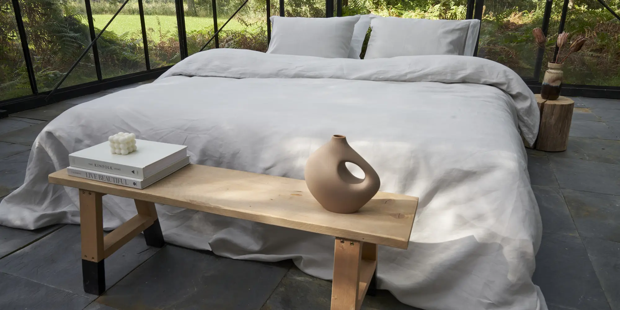 Dommelin Dekbedovertrek Organic Linnen Platinum Dommelin Dekbedovertrek Organic Linnen Platinum