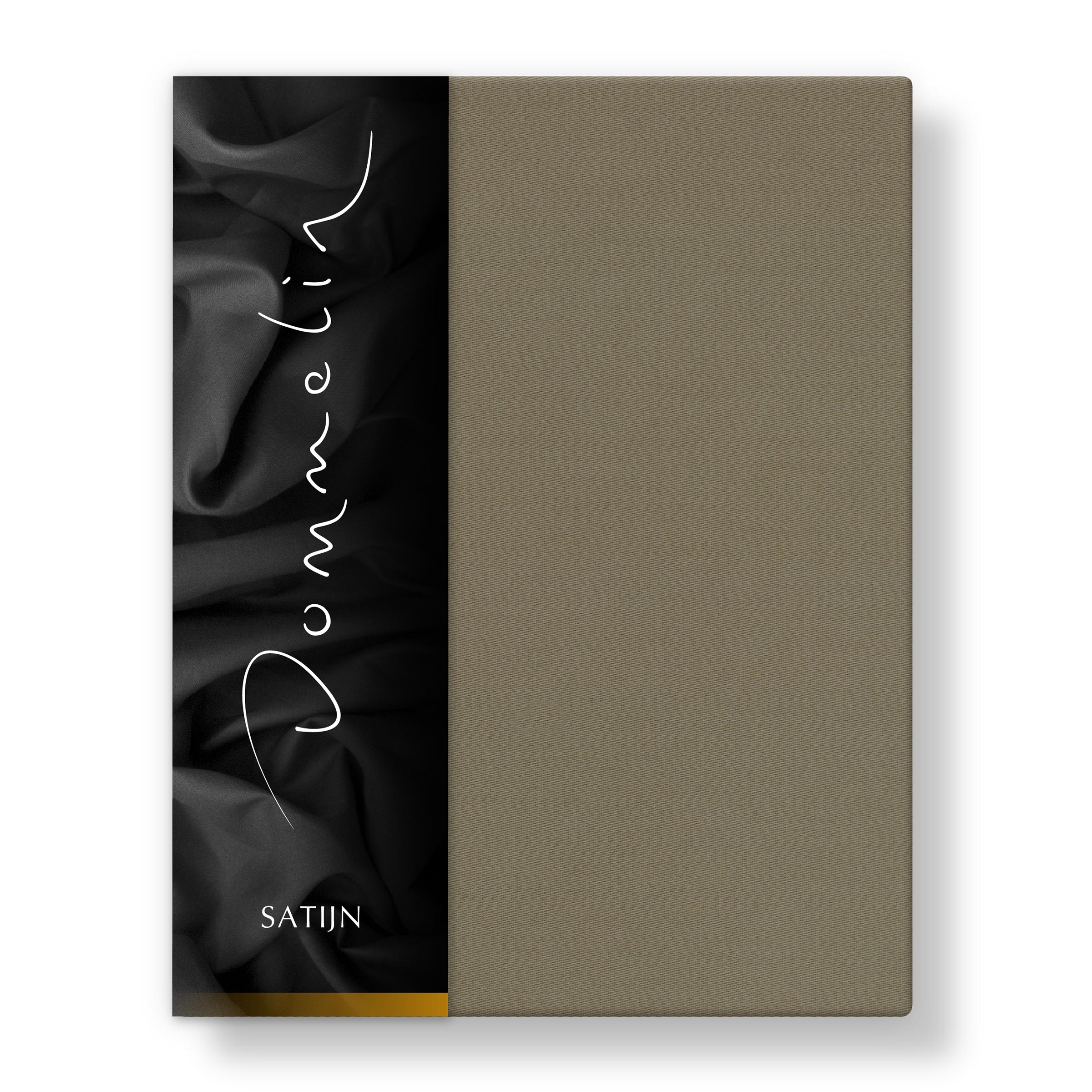Dommelin Topper Hoeslaken Satijn 300TC Taupe 80 x 200 cm H9