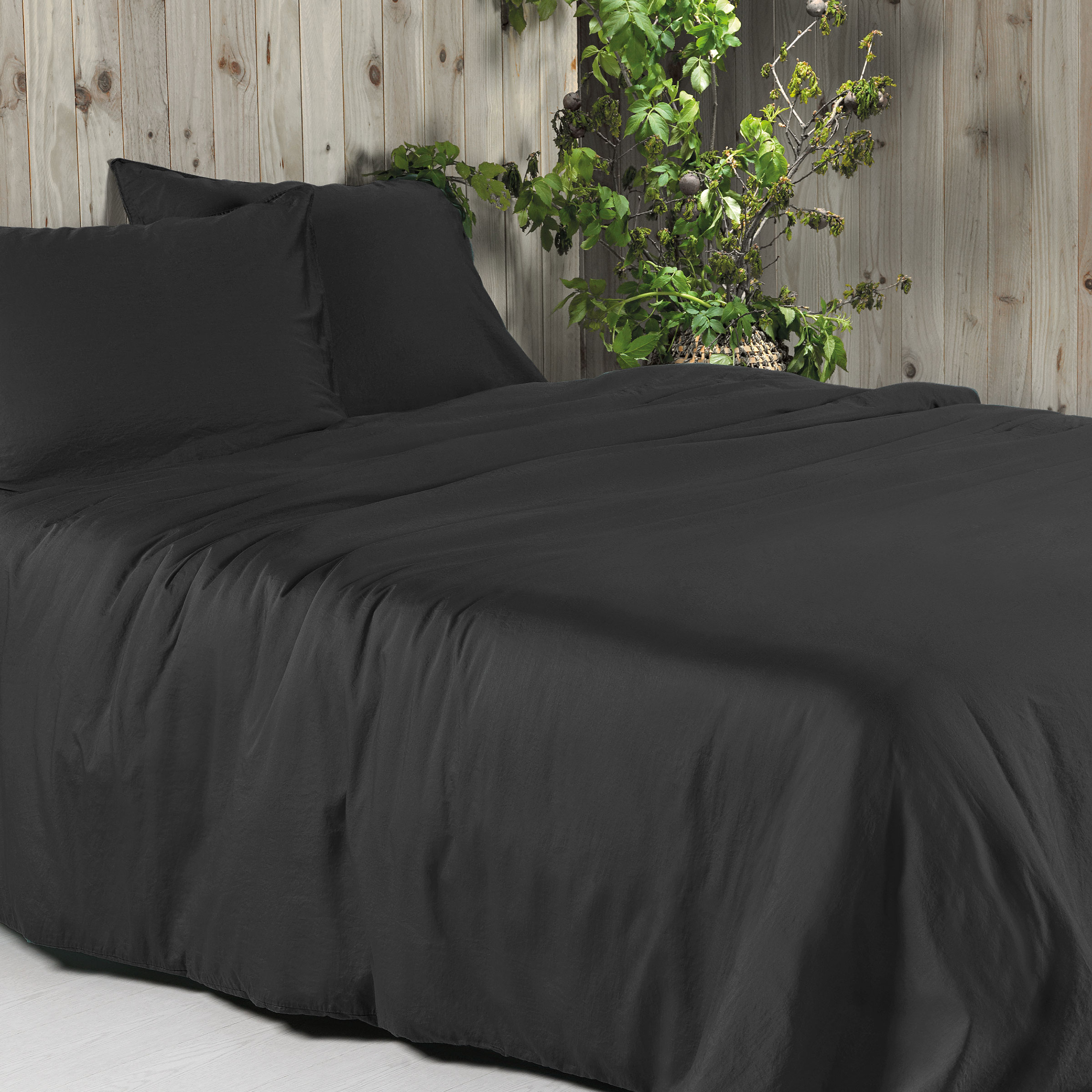 Dommelin Dekbedovertrekset Lavado Stonewashed Satijn 300TC Steenkool 140 x 200/220 cm incl. 1 kussensloop 60 x 70 cm Dommelin Dekbedovertrekset Lavado Stonewashed Satijn 300TC Steenkool 140 x 200/220 cm incl. 1 kussensloop 60 x 70 cm