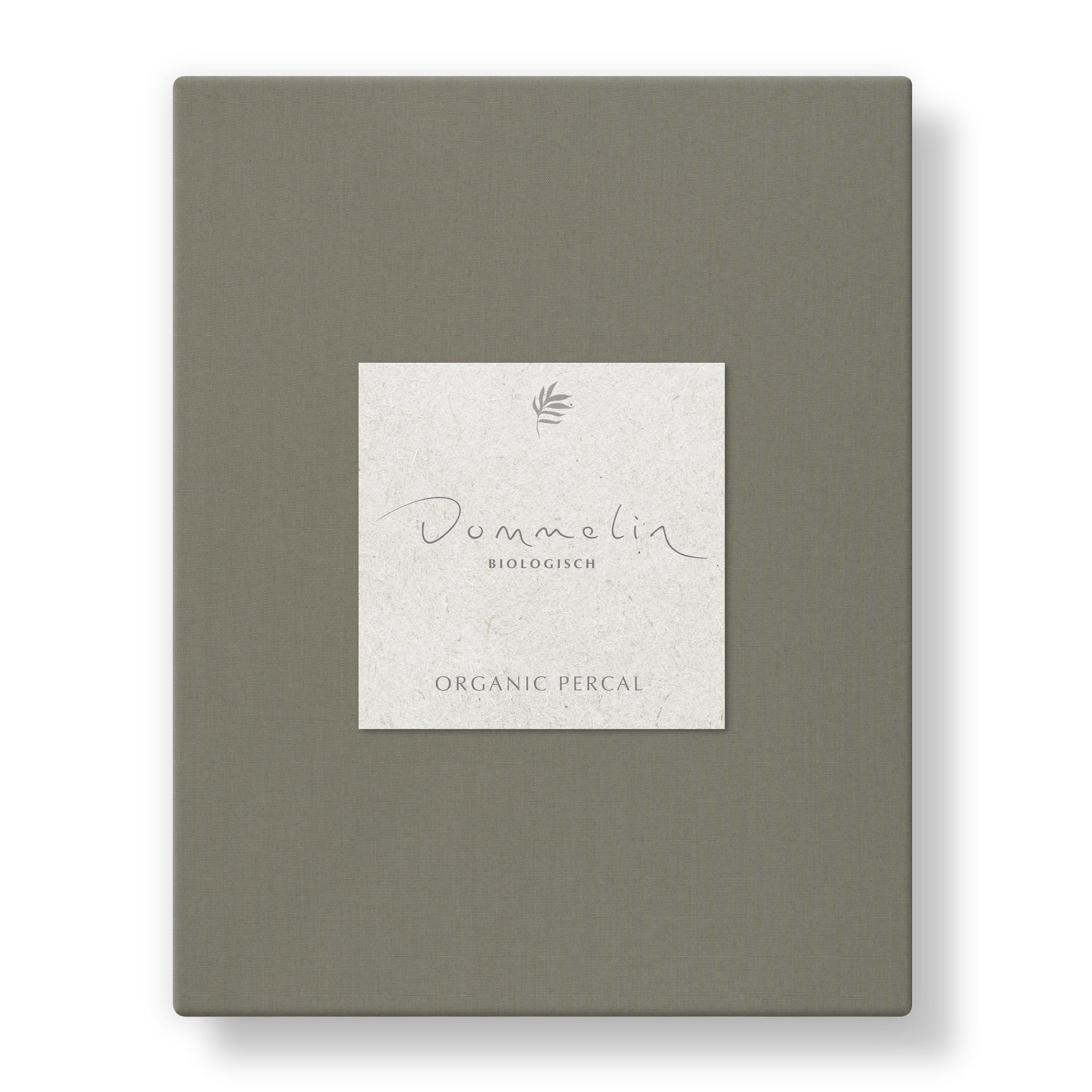 Dommelin Dubbel Split Hoeslaken Hoge Hoek Organic Percal 200TC Boomschors   