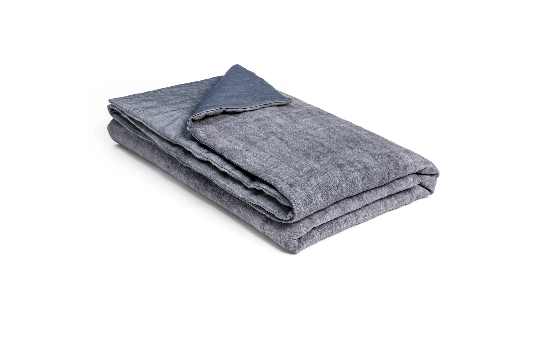 linnen, deken, blauw, gevouwen, textured