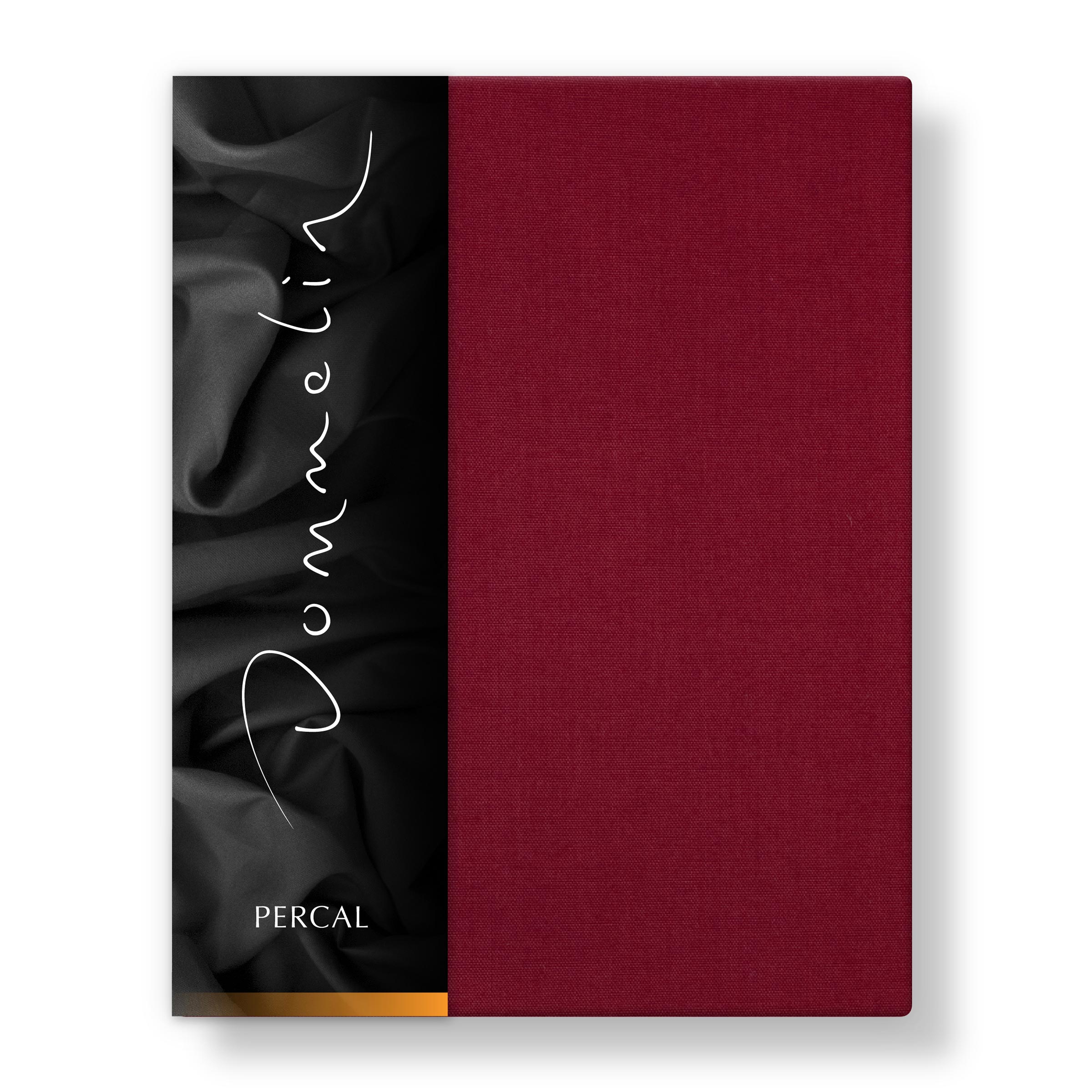 Dommelin Dubbel Split Hoeslaken Hoge Hoek Percal 200TC Rosso