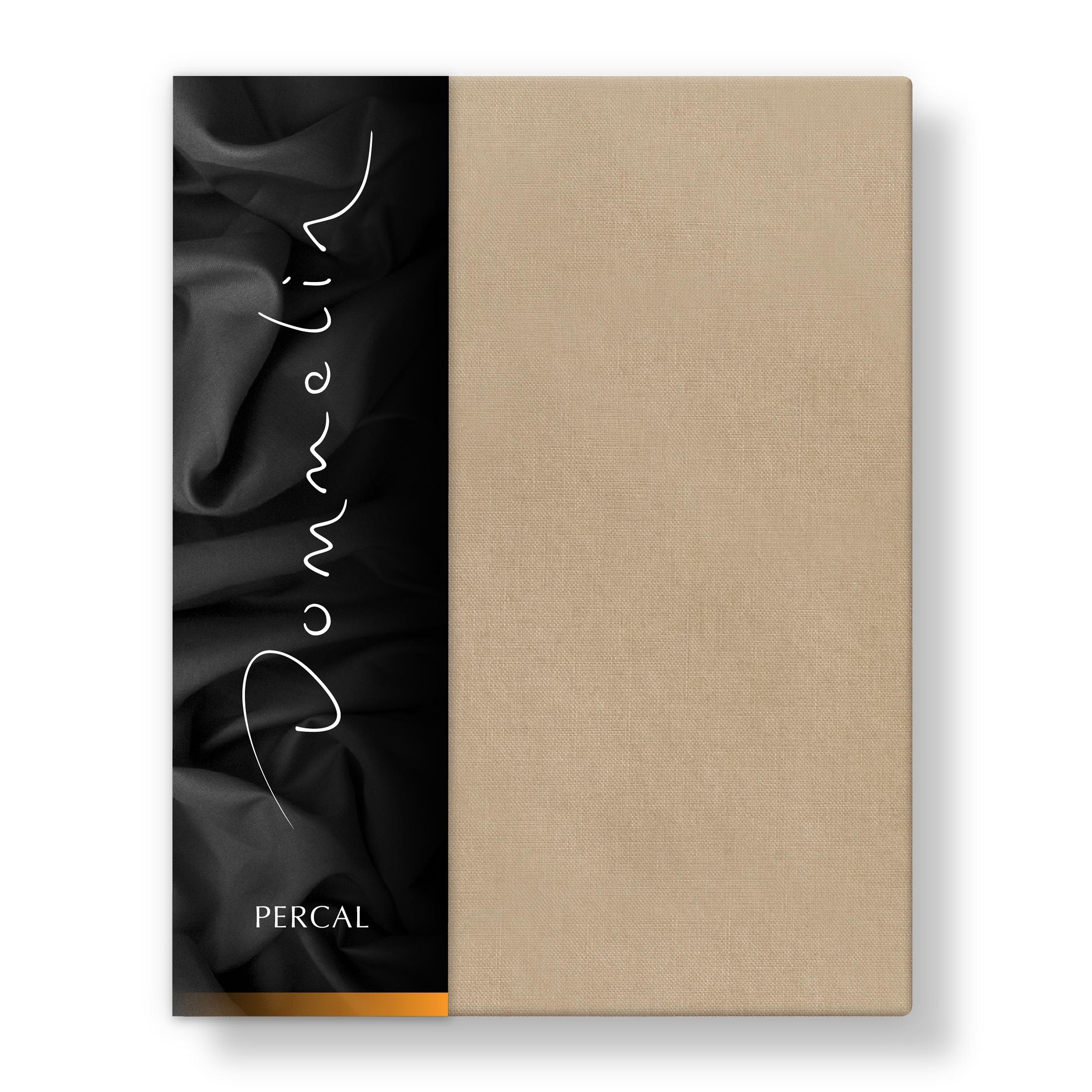 Dommelin Dubbel Split Topper Hoeslaken Percal 200TC Cafe