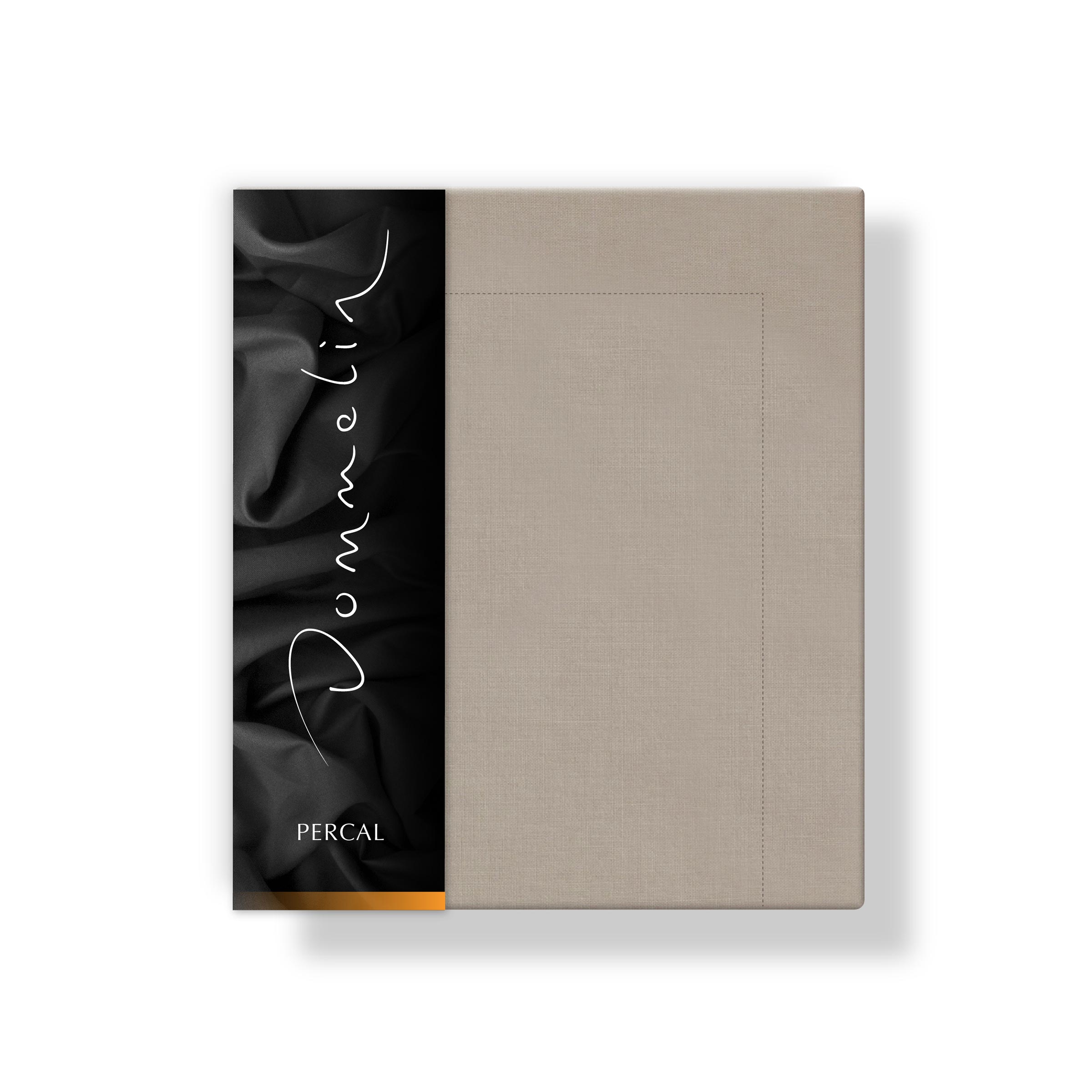 Dommelin Kussensloop Volant Percal 200TC Kaki 60 x 70 cm