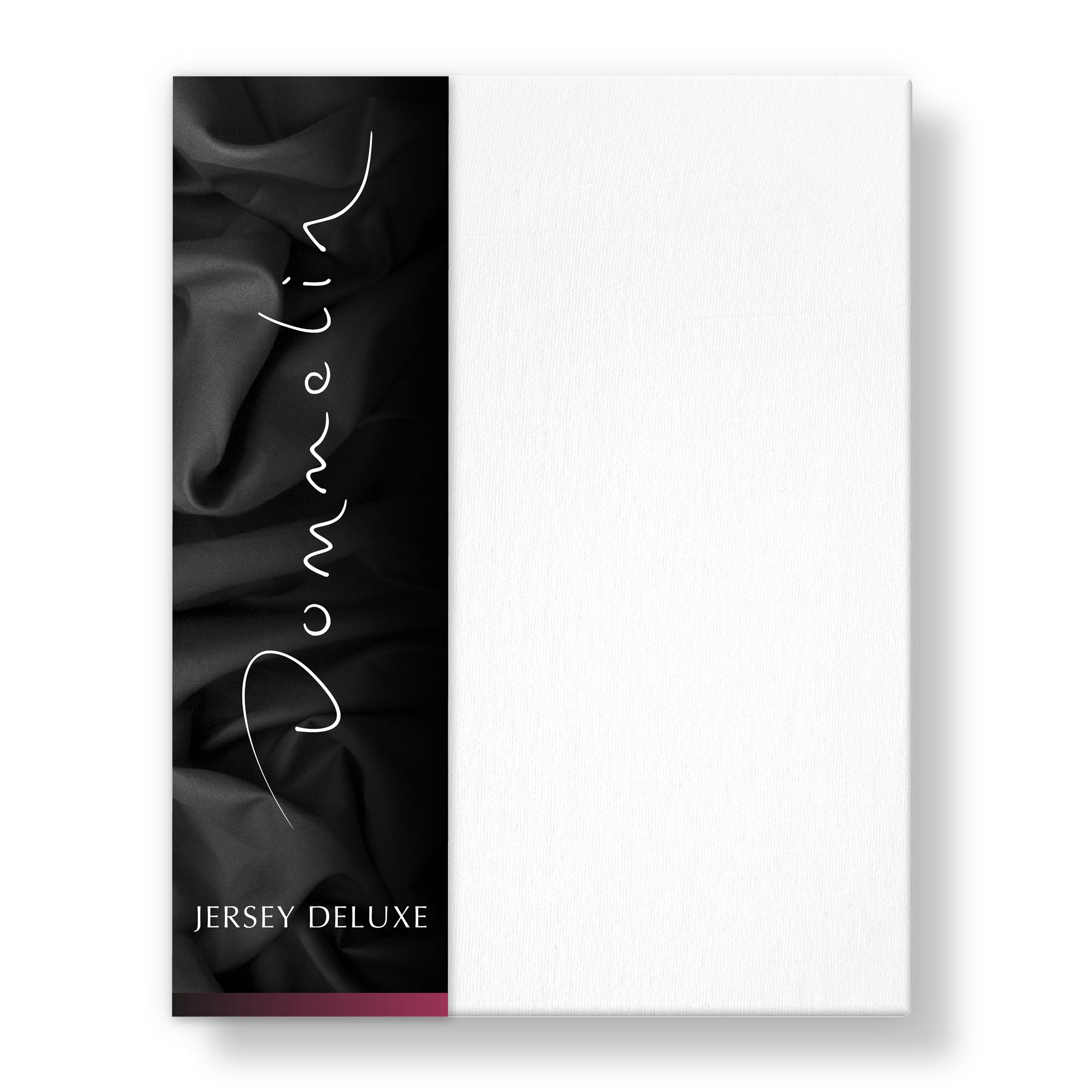 Dommelin Dubbel Split Hoeslaken Jersey Deluxe Wit Dommelin Dubbel Split Hoeslaken Jersey Deluxe Wit