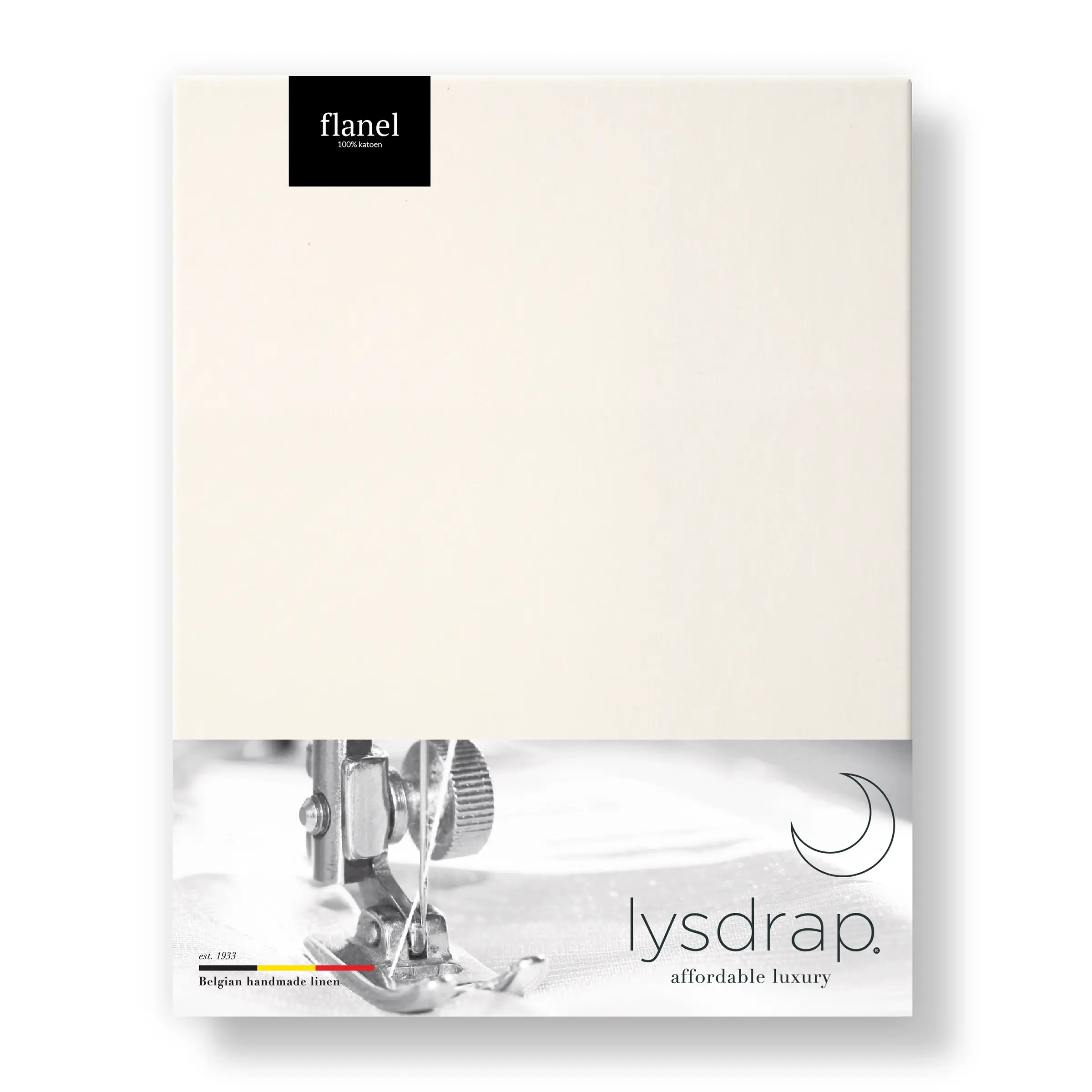 Lysdrap Hoeslaken Hoge Hoek Flanel 140 gr/m2 Offwhite
