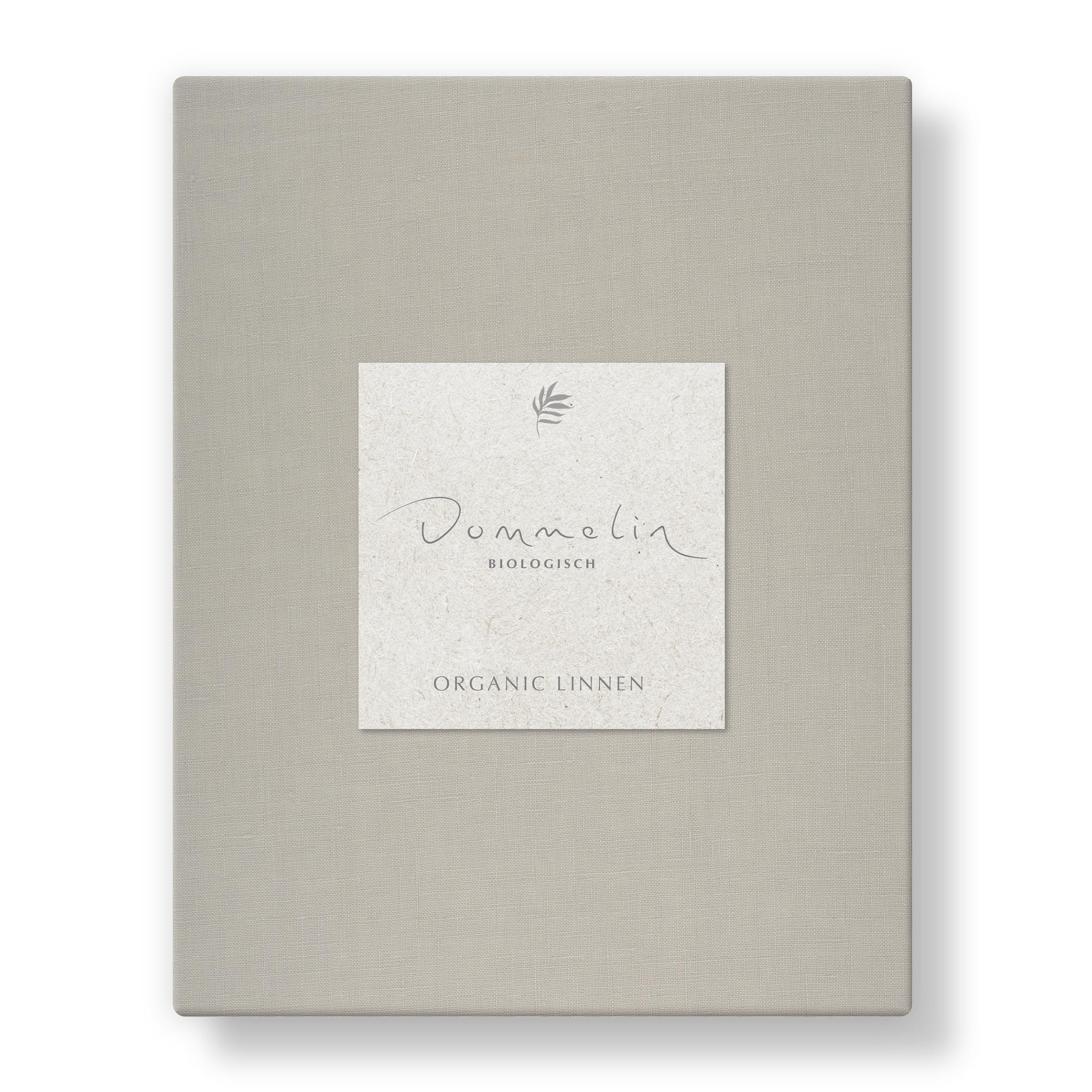 Dommelin Dubbel Split Topper Hoeslaken Organic Linnen Platinum     Dommelin Dubbel Split Topper Hoeslaken Organic Linnen Platinum
