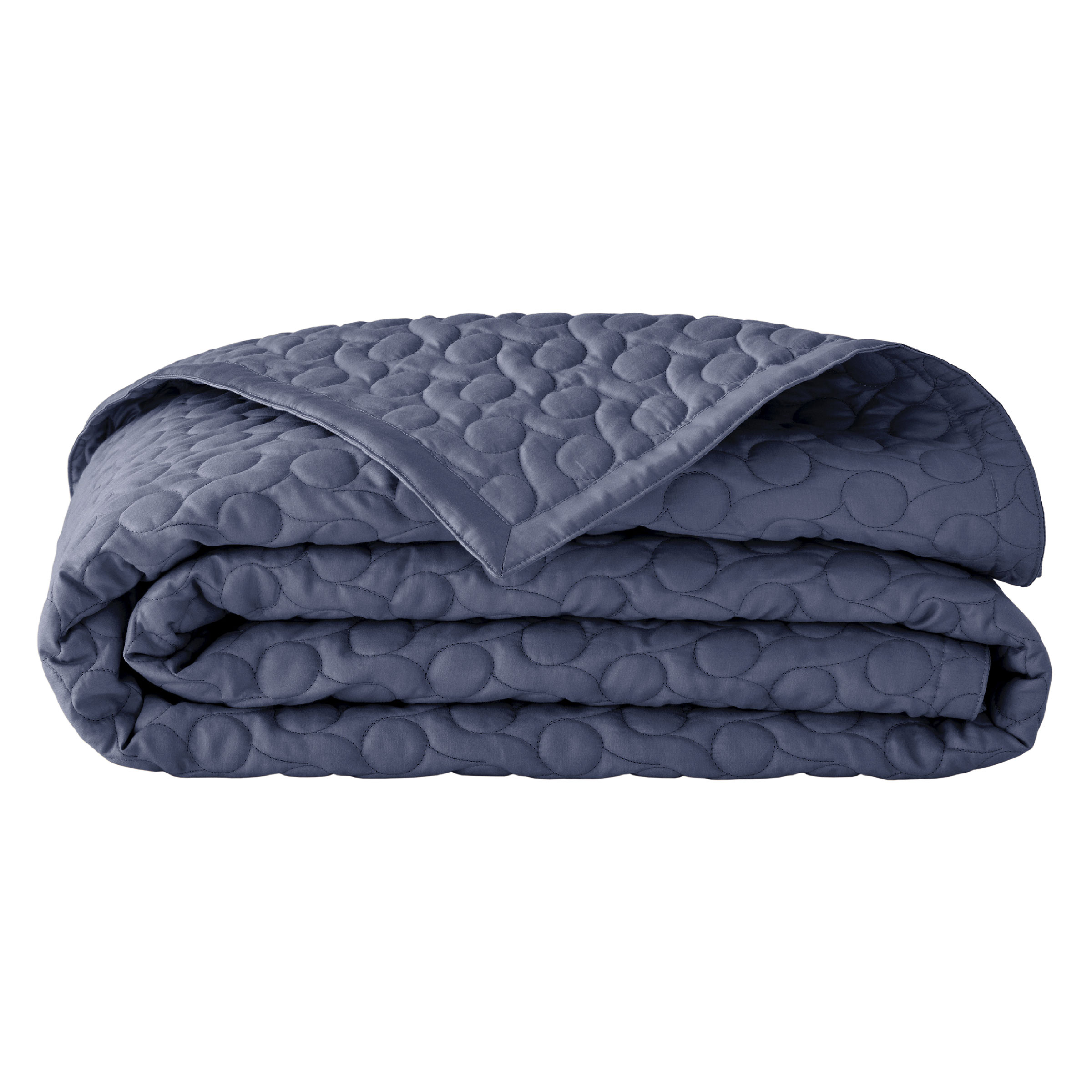 Alexandre Turpault Sprei Poesie Satijn Marine 260 x 240 cm Alexandre Turpault Sprei Poesie Satijn Marine 260 x 240 cm