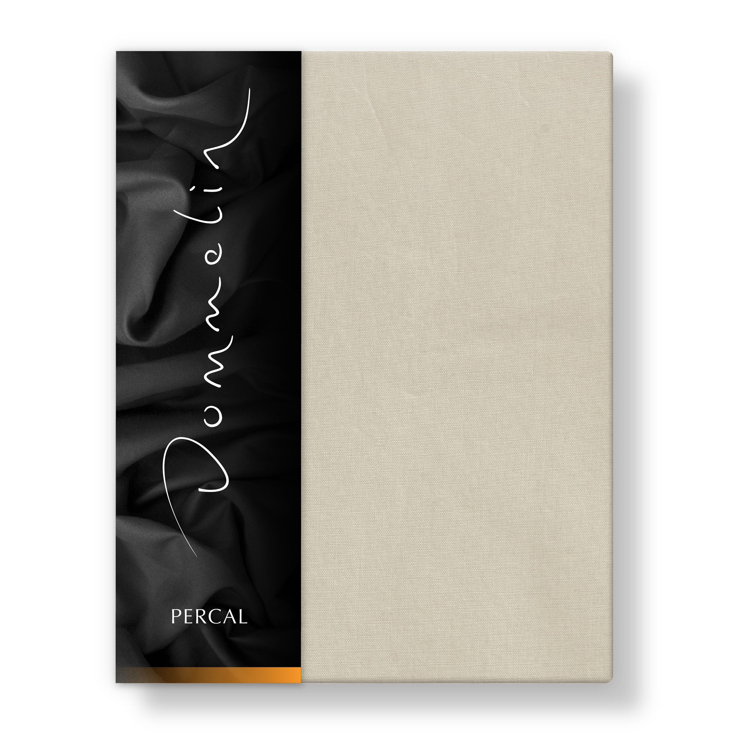 Dommelin Dubbel Split Hoeslaken Percal 200TC Camel