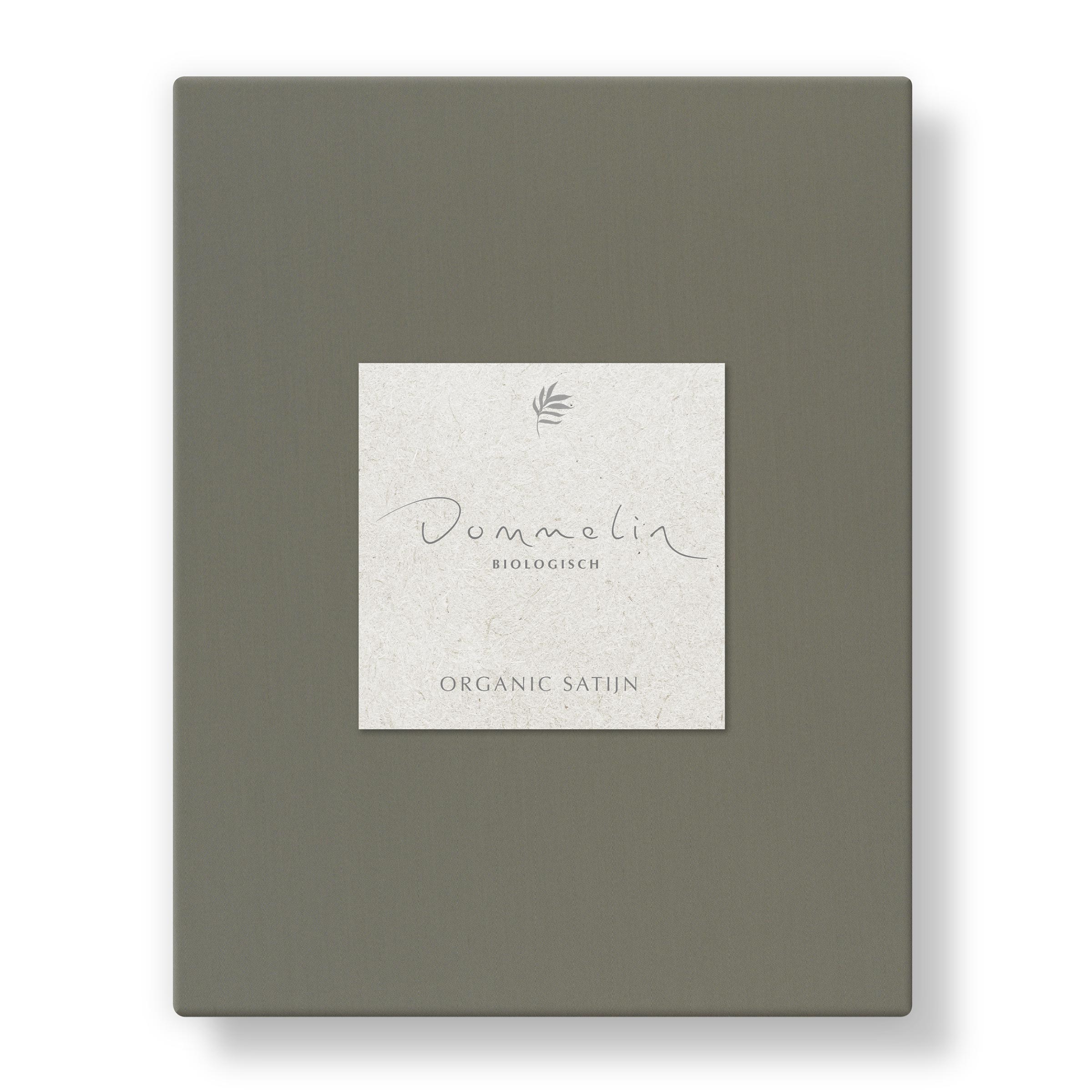 Dommelin Hoeslaken Organic Satijn 300TC Boomschors