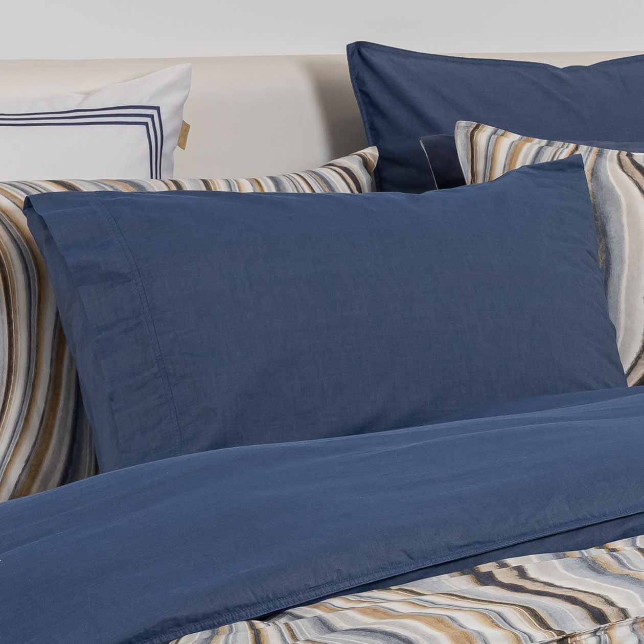 Dommelin Kussensloop Jeans Stonewashed Percal 200TC Denim