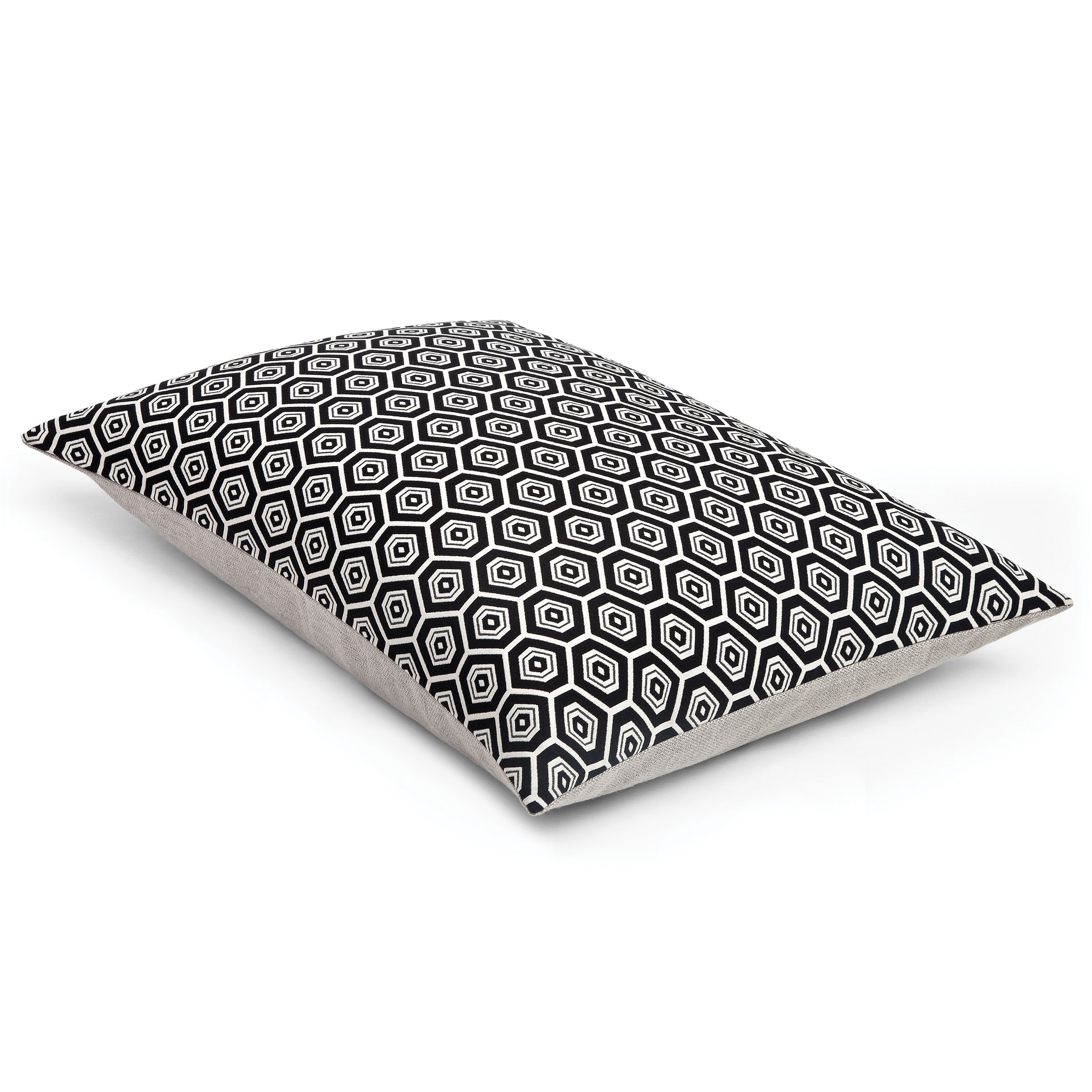 Mrs.Me Sierkussen Eye Katoen - Polyamide Black - Off White 45 x 60 cm