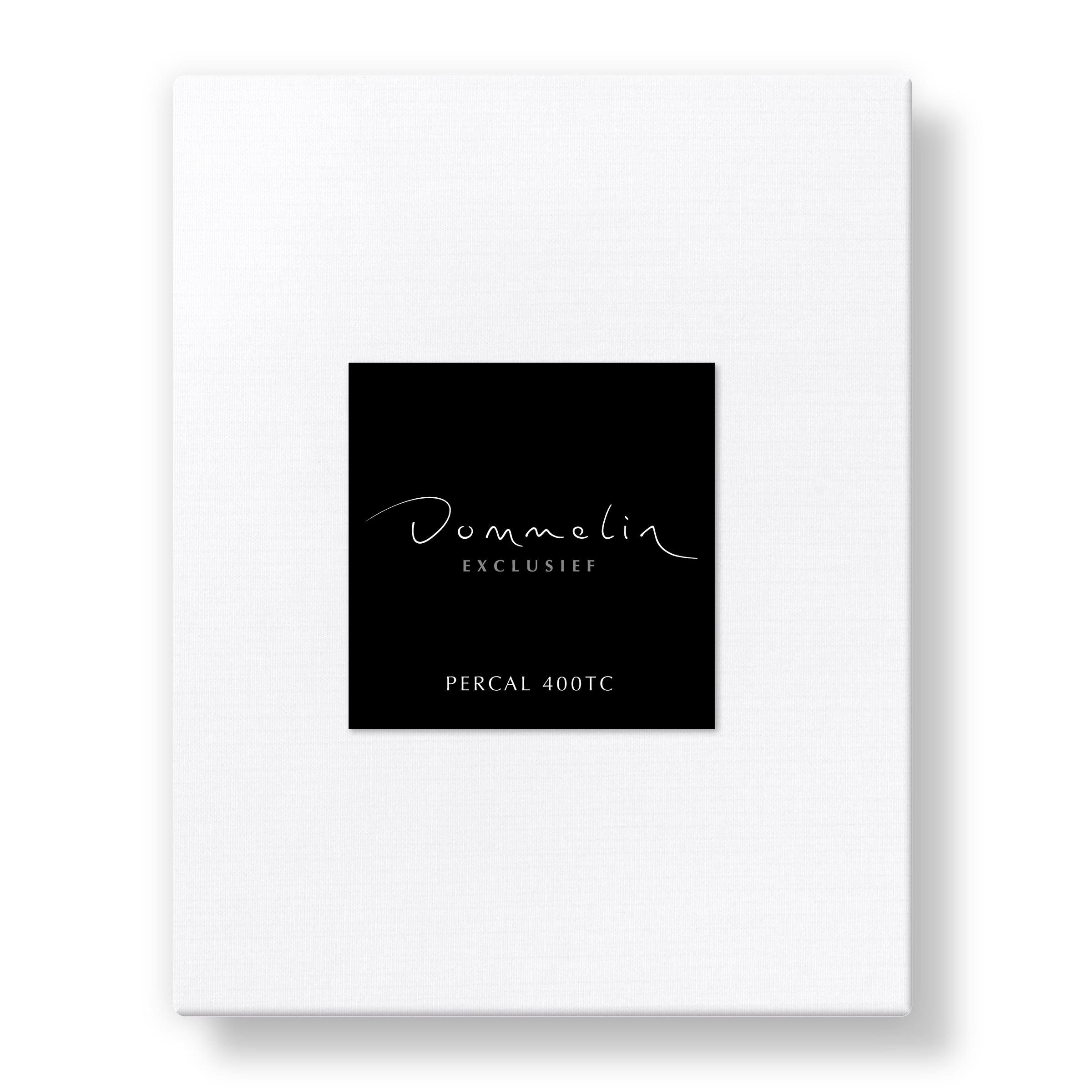 Dommelin Dubbel Split Hoeslaken Percal 400TC Wit Dommelin Dubbel Split Hoeslaken Percal 400TC Wit