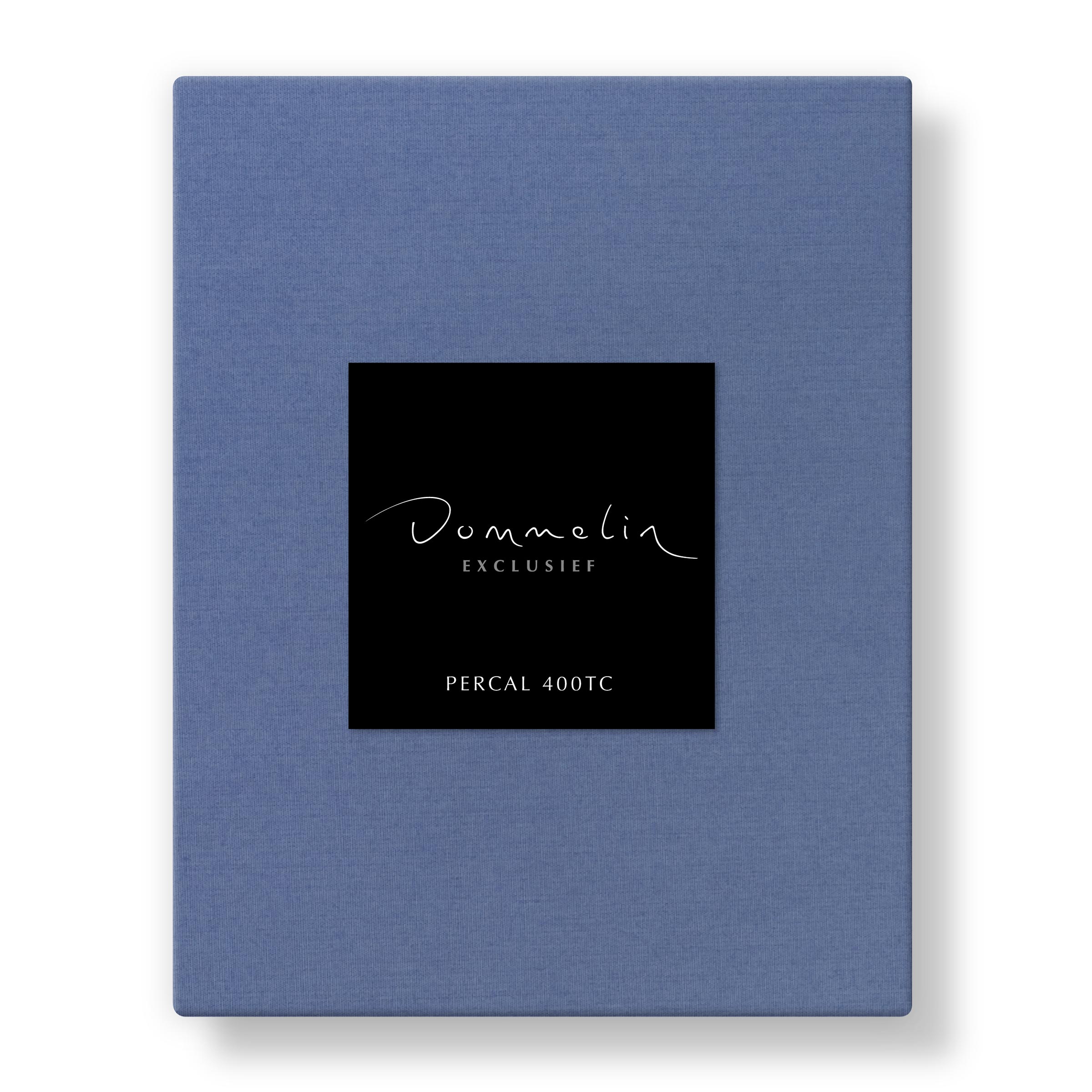 Dommelin Dubbel Split Hoeslaken Hoge Hoek Percal 400TC Celestien