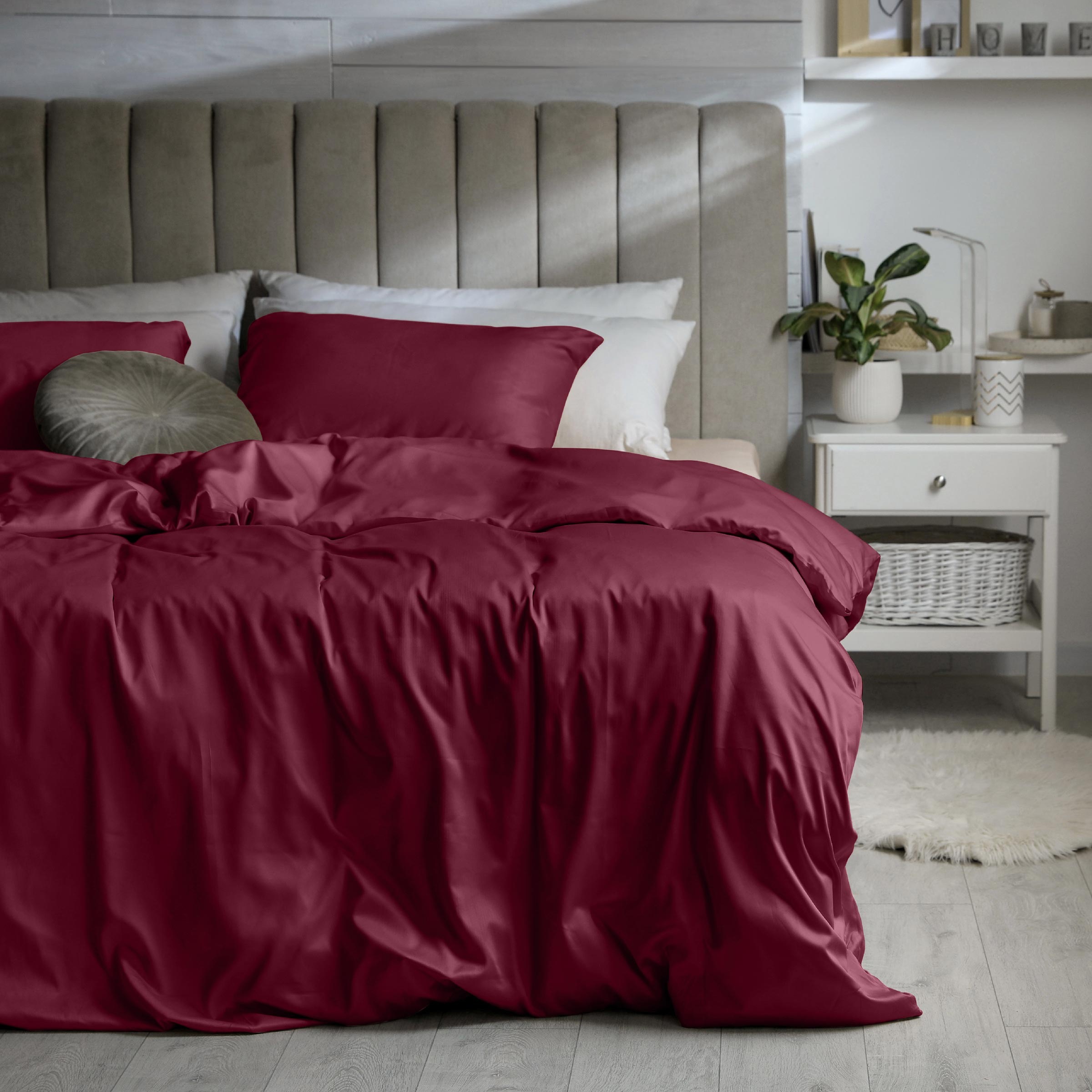 Dommelin Dekbedovertrek Set Satijn 300TC Rosso  Dommelin Dekbedovertrek Set Satijn 300TC Rosso