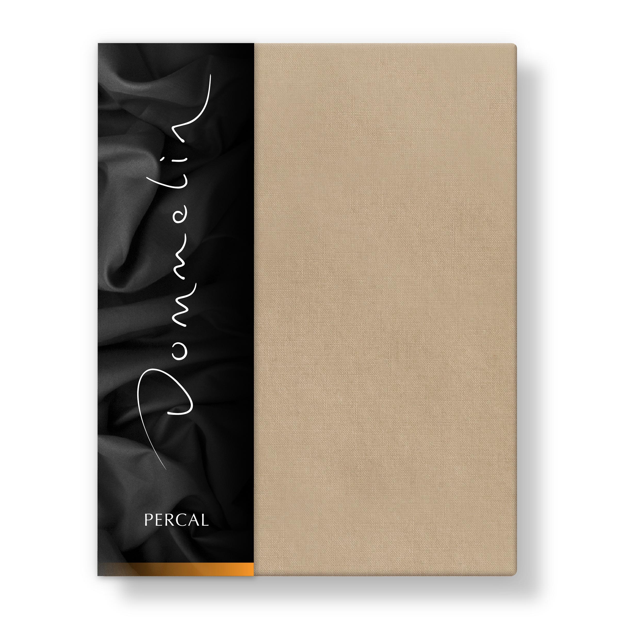 Dommelin Dubbel Split Hoeslaken Hoge Hoek Percal 200TC Cafe