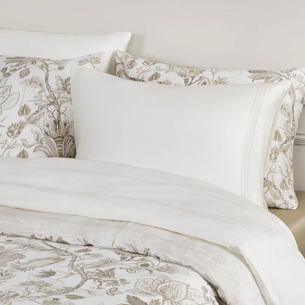 Dommelin Kussensloop Bacio Tencel Satijn 300TC, beddengoed, bedlinnen, duvet hoes, kussenslopen, bloemenpatroon