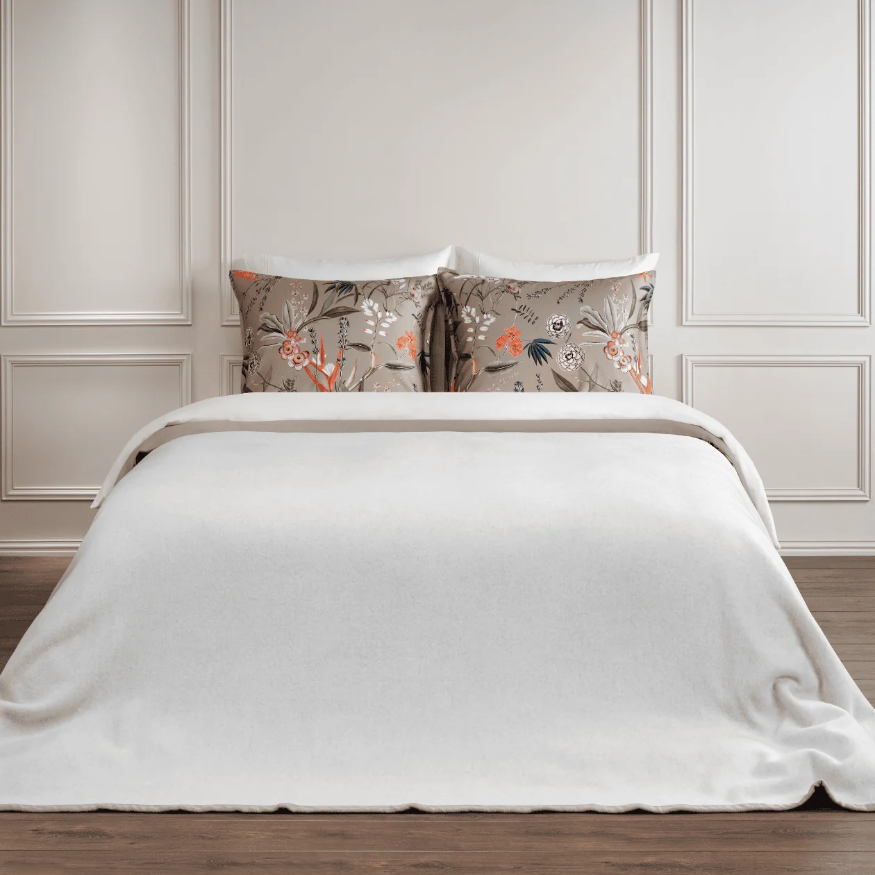 Dommelin Deken Reale Lamswol 400 gr/m2, bed, duvet, beddengoed, kussen, bloemen