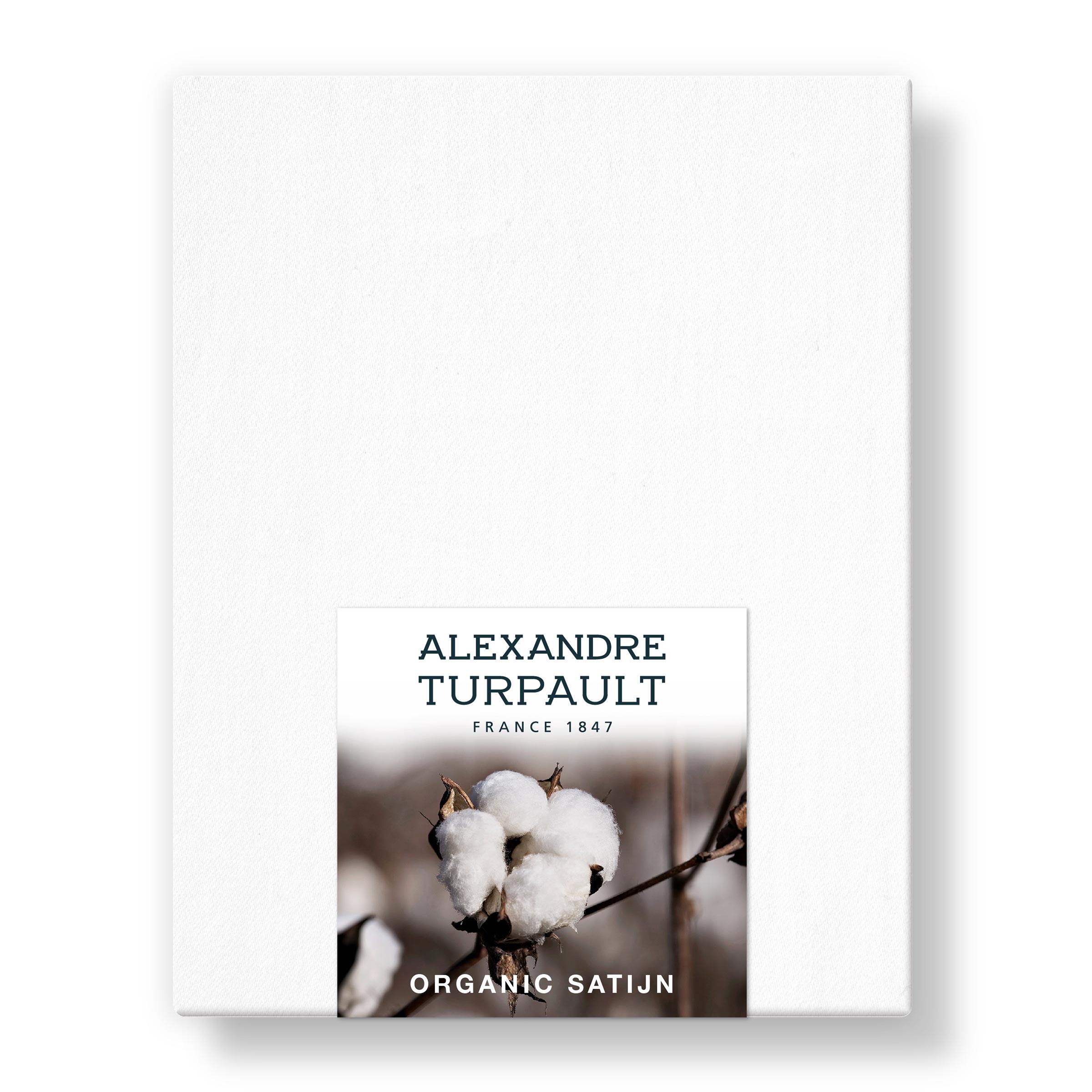 Alexandre Turpault Hoeslaken Teophile Organic Satijn 300TC Wit Alexandre Turpault Hoeslaken Teophile Organic Satijn 300TC Wit