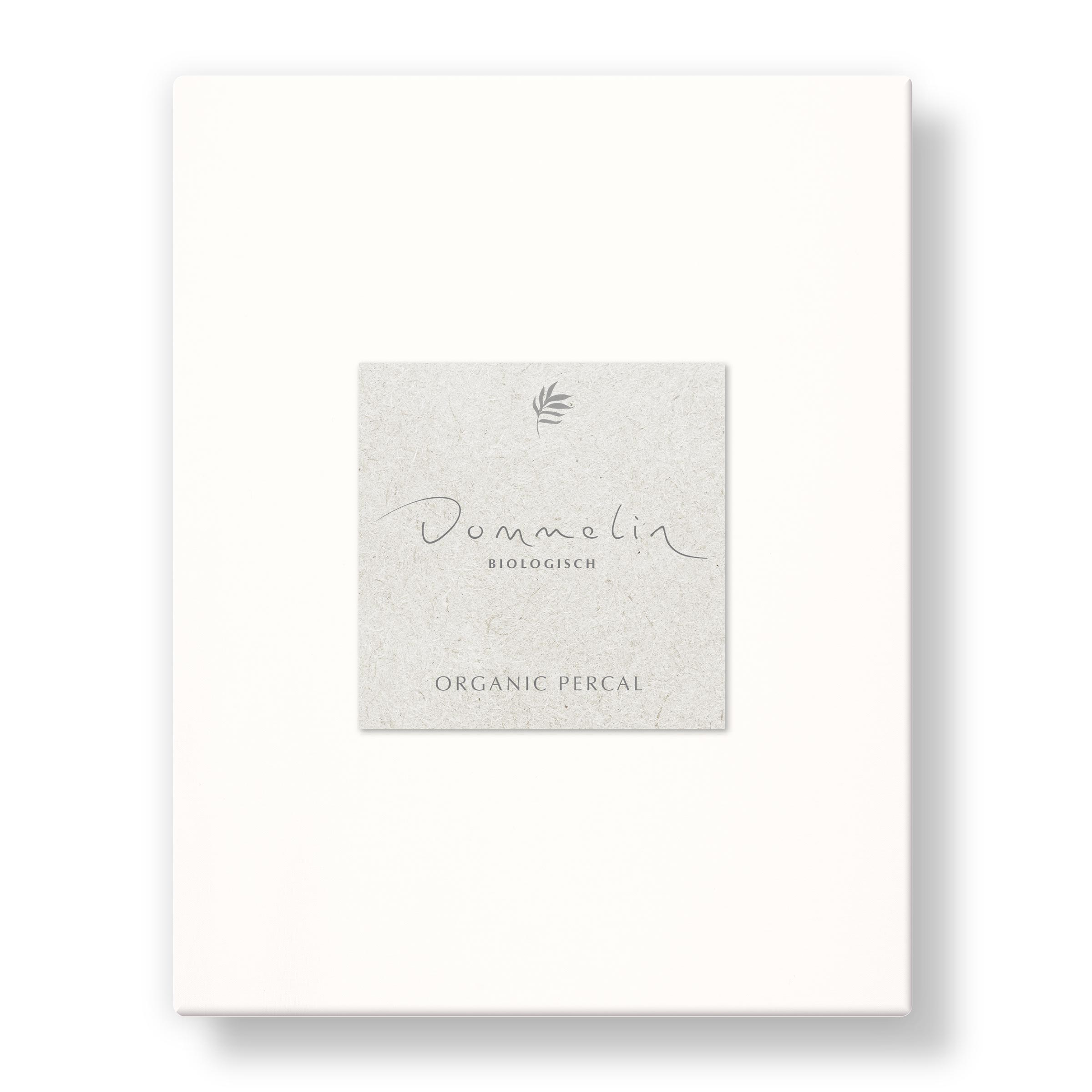 Dommelin Dubbel Split Hoeslaken Organic Percal 200TC Wit Dommelin Dubbel Split Hoeslaken Organic Percal 200TC Wit