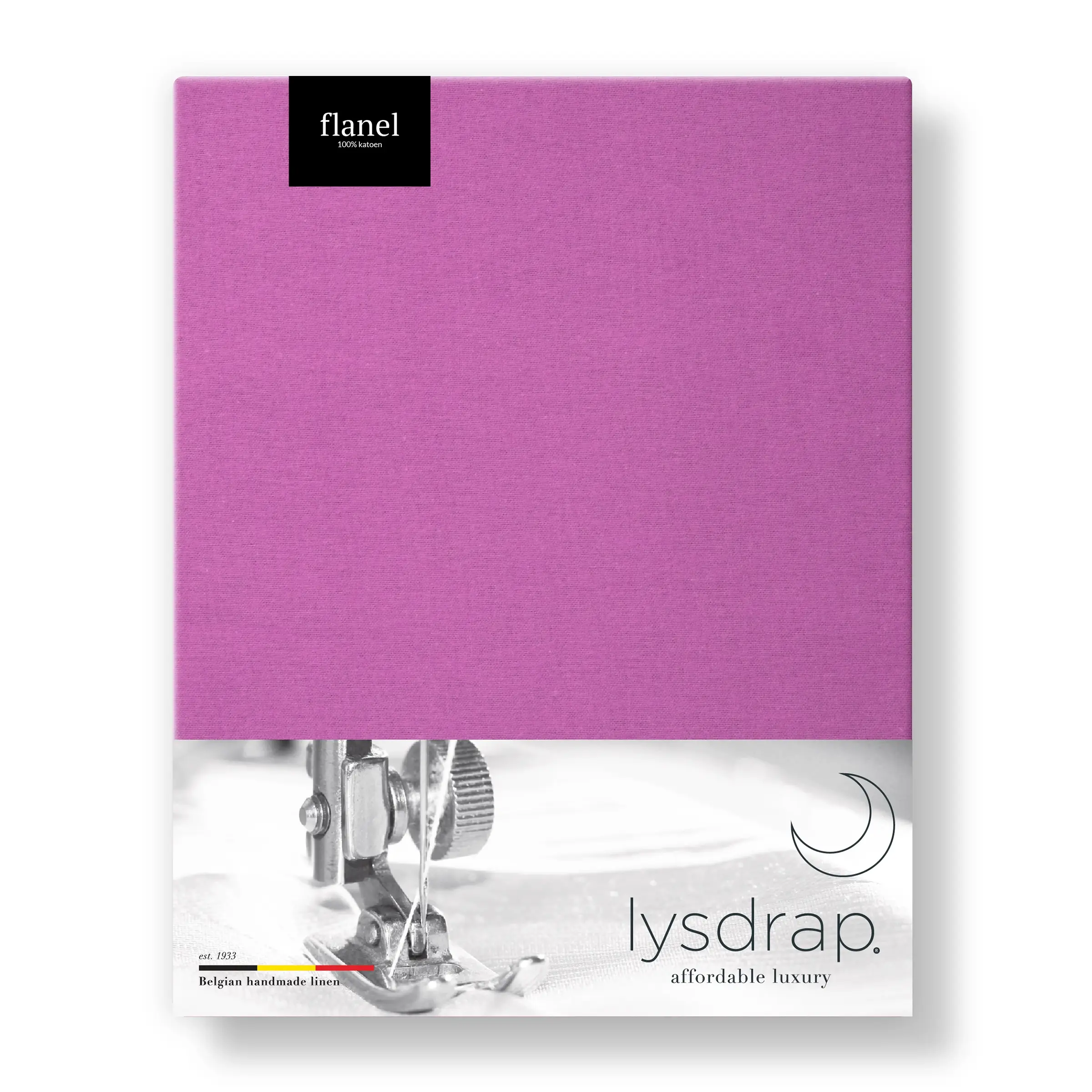 Lysdrap Hoeslaken Hoge Hoek Flanel 140 gr/m2 Fuchsia