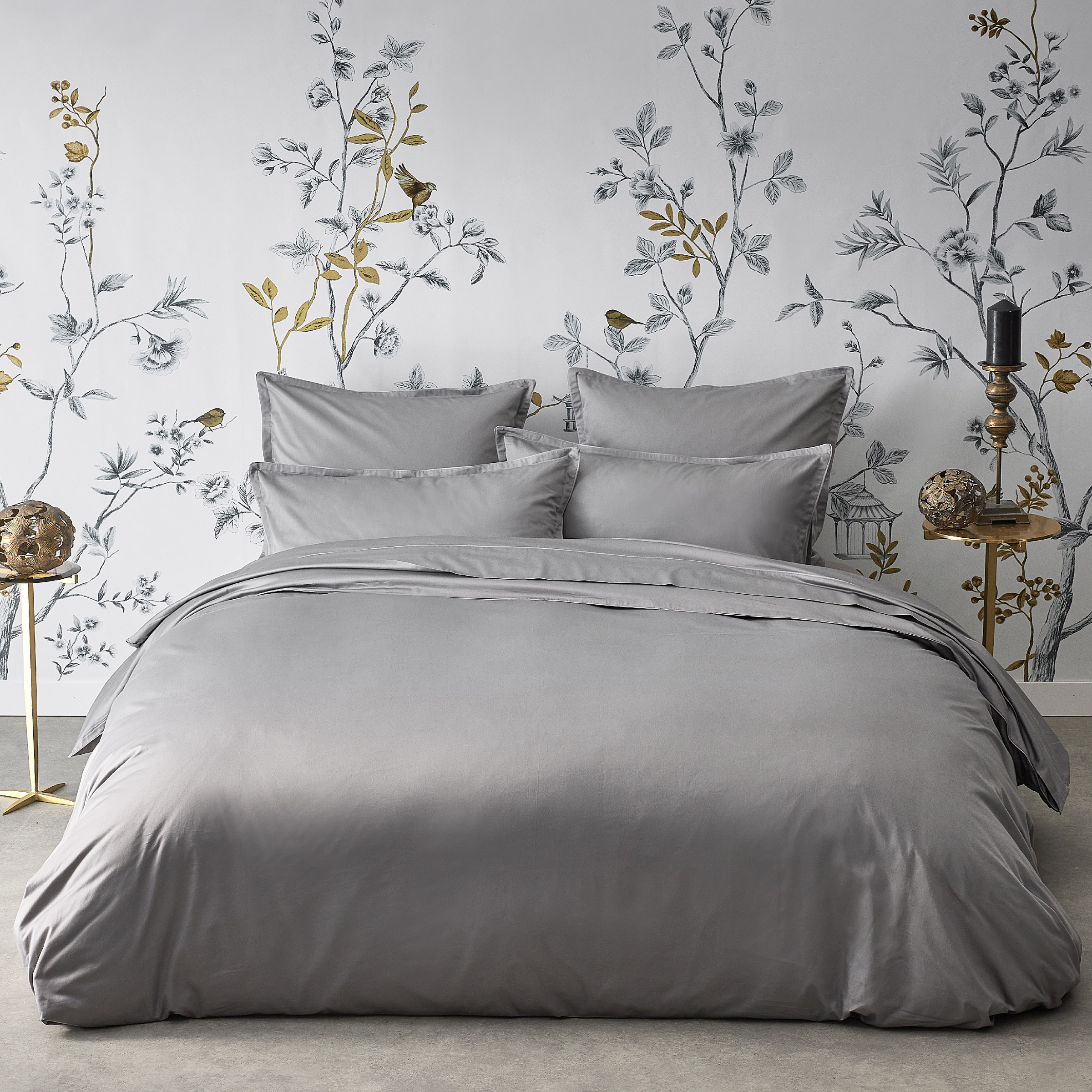 Alexandre Turpault Dekbedovertrek Set Teophile Organic Satijn 300TC Meteore Alexandre Turpault Dekbedovertrek Set Teophile Organic Satijn 300TC Meteore