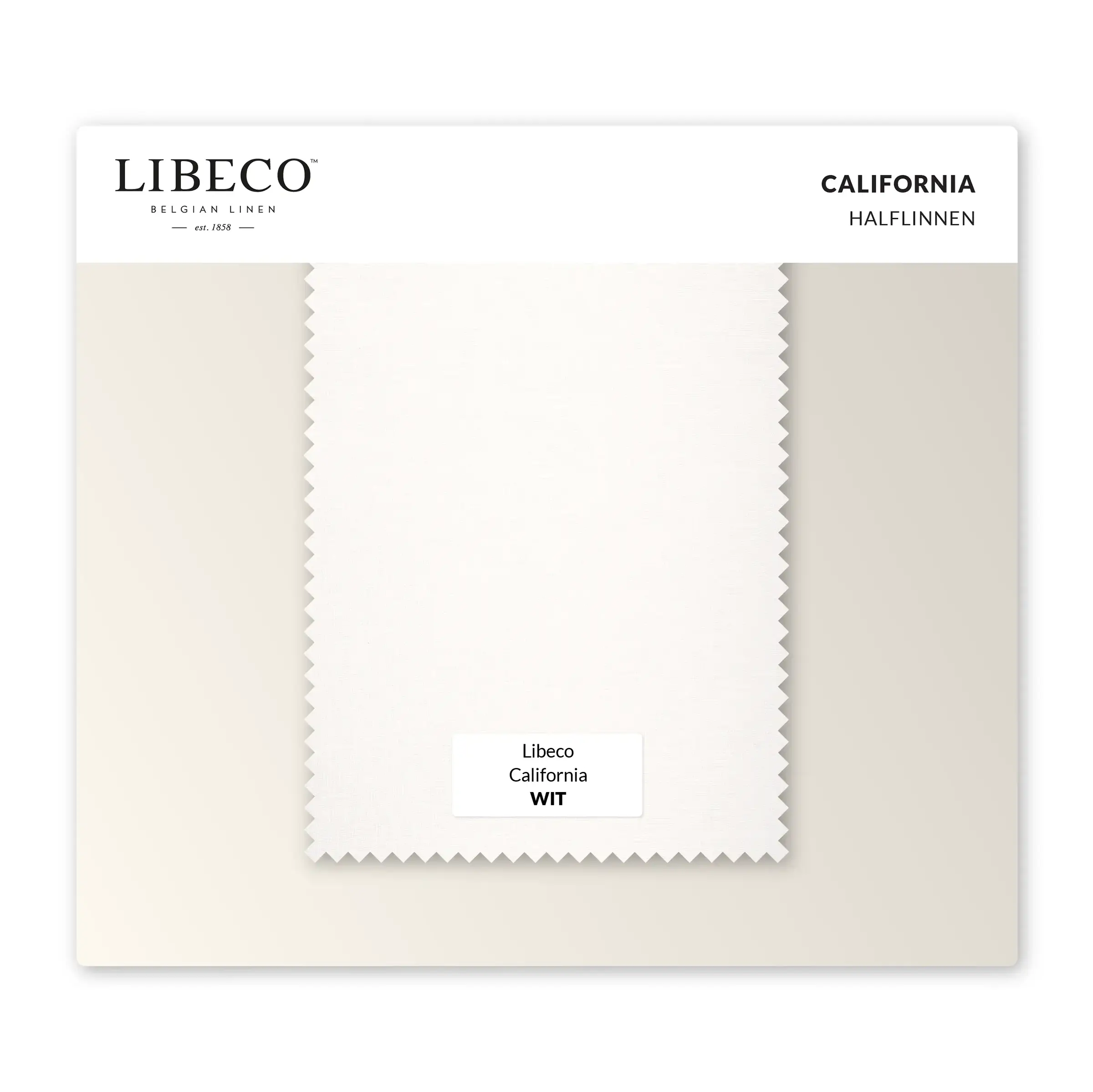 Libeco Kleurstalen California Halflinnen 160 gr/m2