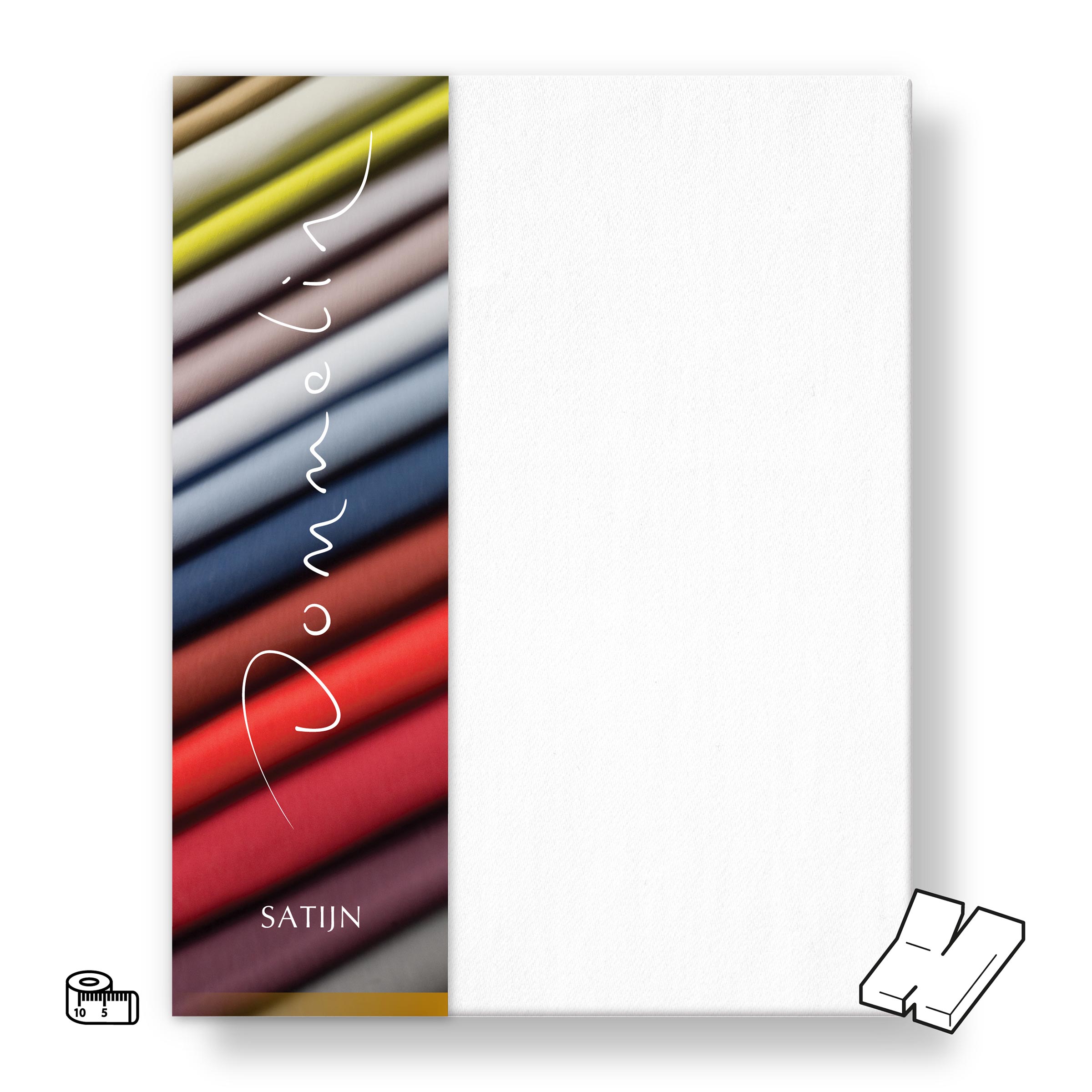 Dommelin Dubbel Split Hoeslaken op Maat Satijn 300TC Dommelin Dubbel Split Hoeslaken op Maat Satijn 300TC