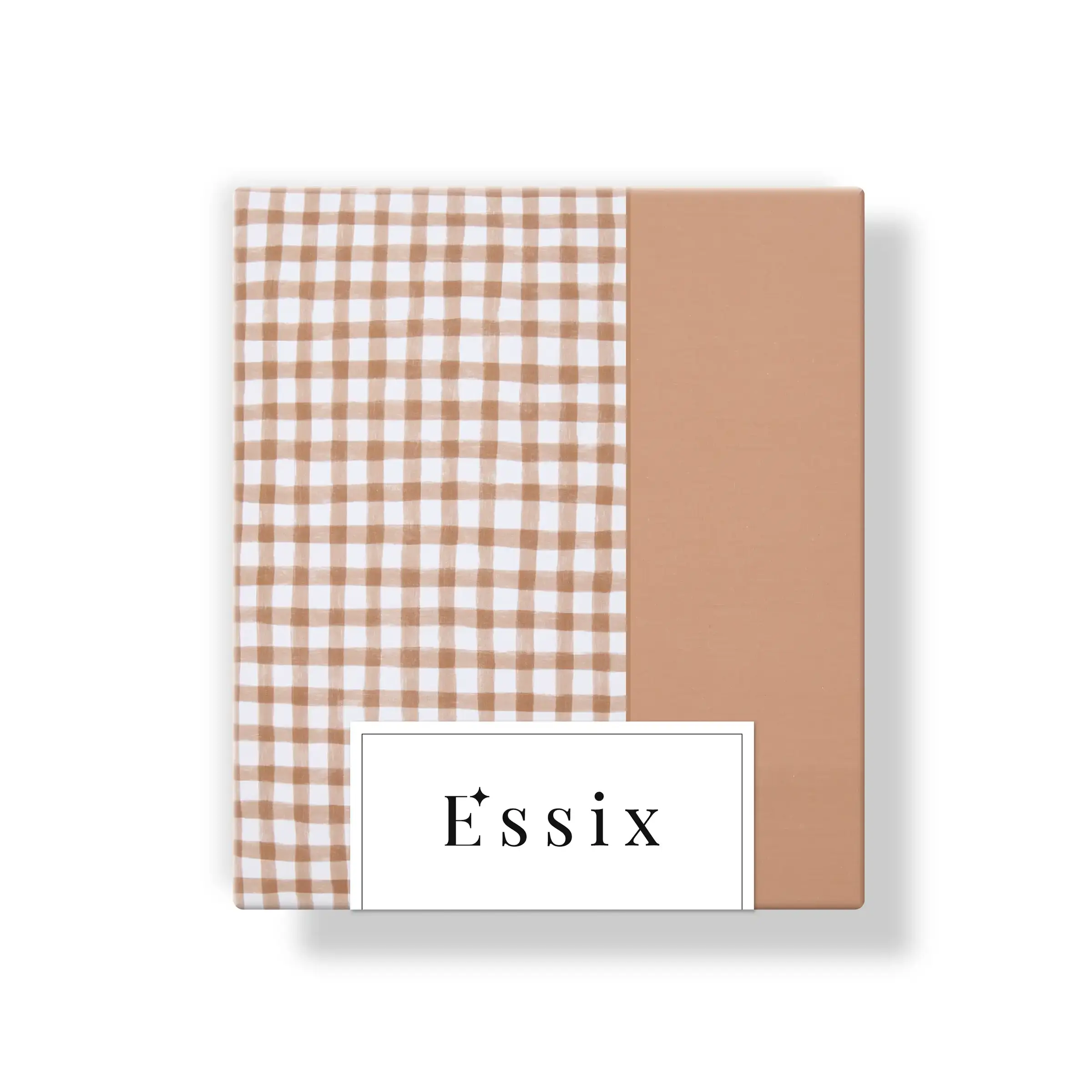 Essix Kussensloop Vichy Poesie Percal 200TC Beige Essix Kussensloop Vichy Poesie Percal 200TC Beige