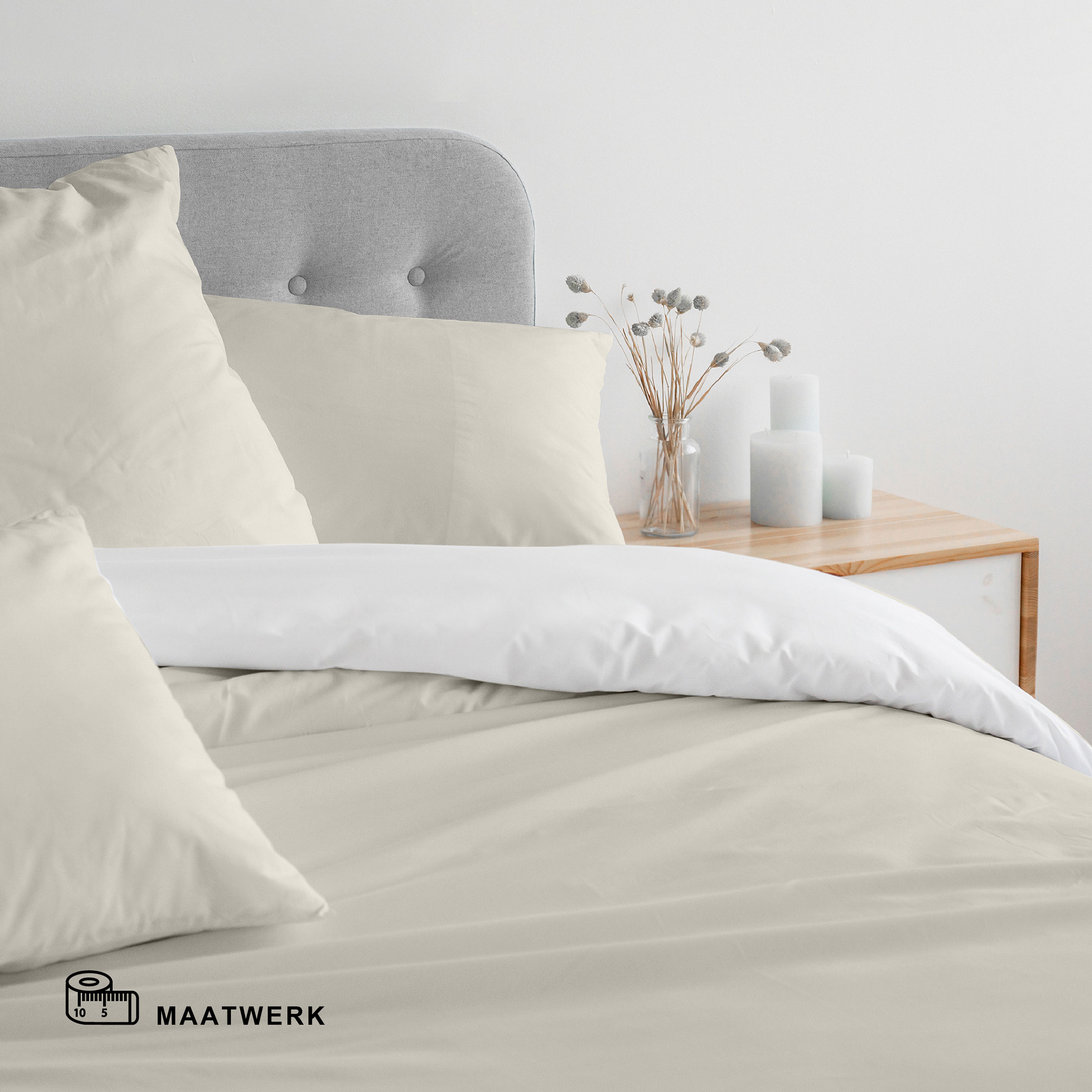 Dommelin Dekbedovertrekset Double Face Katoen 180TC Kussen, Decoratie voor thuis, Linnen, Bed