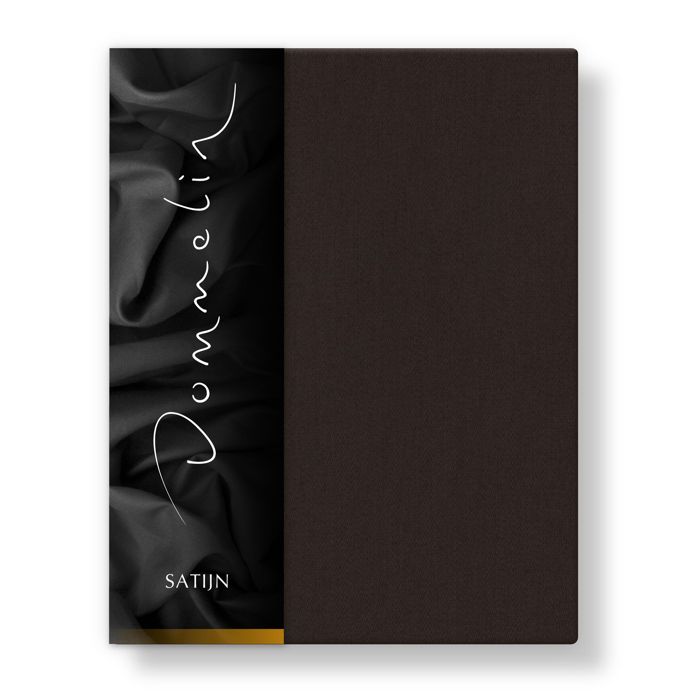 Dommelin Split Hoeslaken Hoge Hoek Satijn 300TC Choco