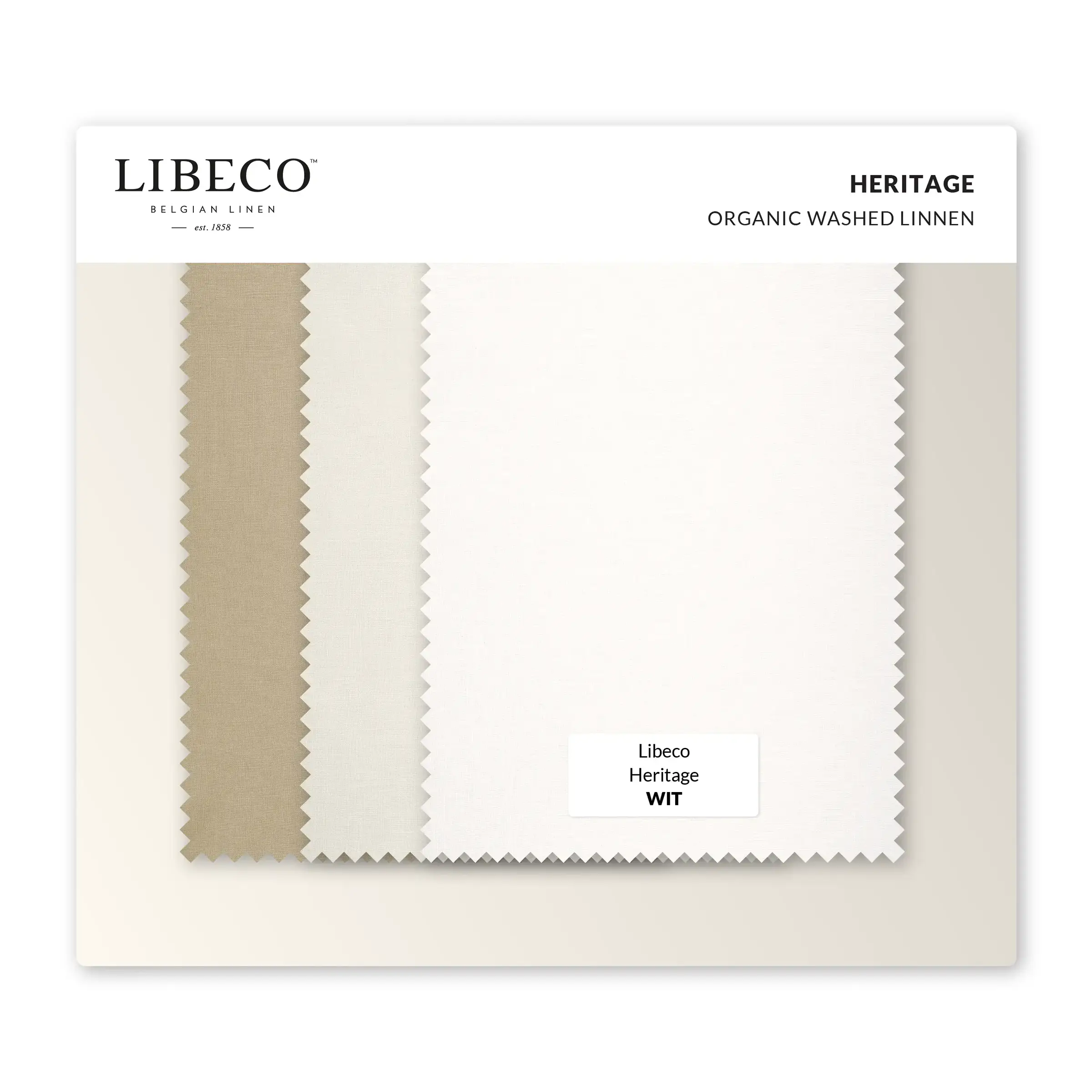 Libeco Kleurstalen Heritage Organic Washed Linnen 190 gr/m2 Libeco Kleurstalen Heritage Organic Washed Linnen 190 gr/m2