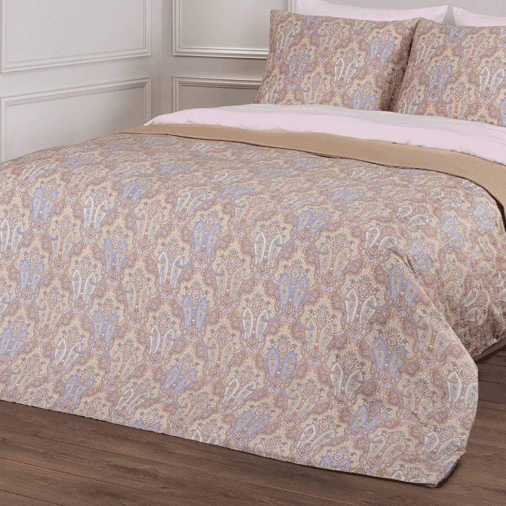 Dommelin Lakenset Fortuna Satijn 400TC, bedspread, paisley, quilts, paisley-pattern, comforter