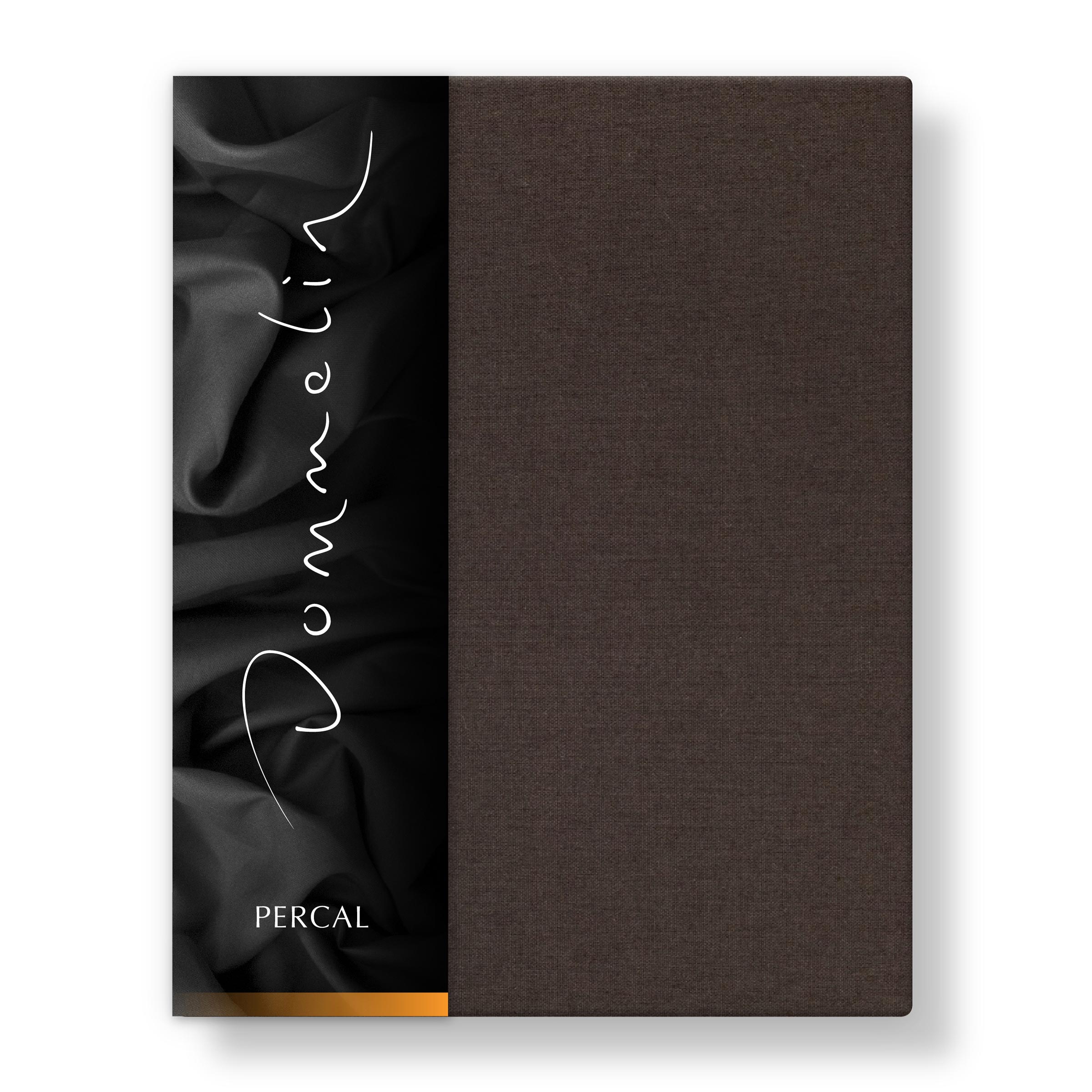 Dommelin Dubbel Split Topper Hoeslaken Percal 200TC Bruin