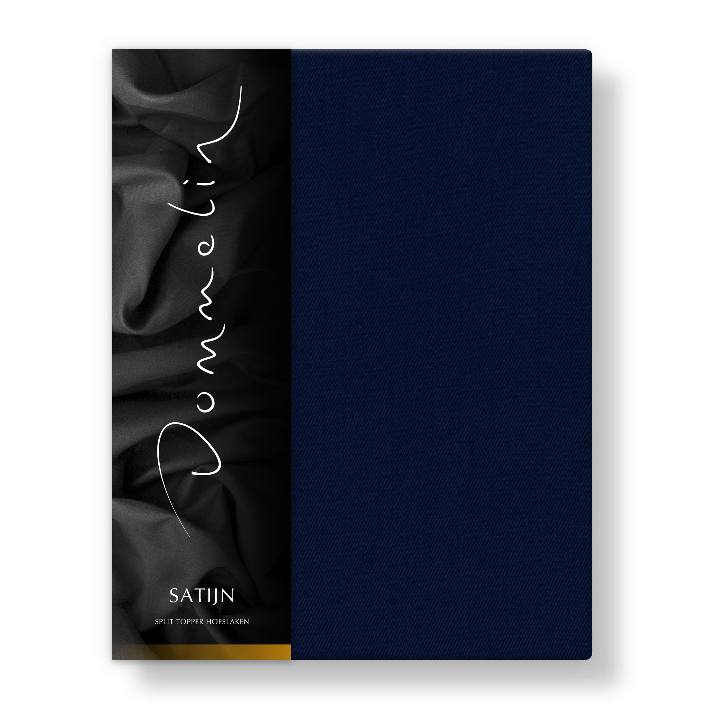 Dommelin Split Topper Hoeslaken Satijn 300TC Navy