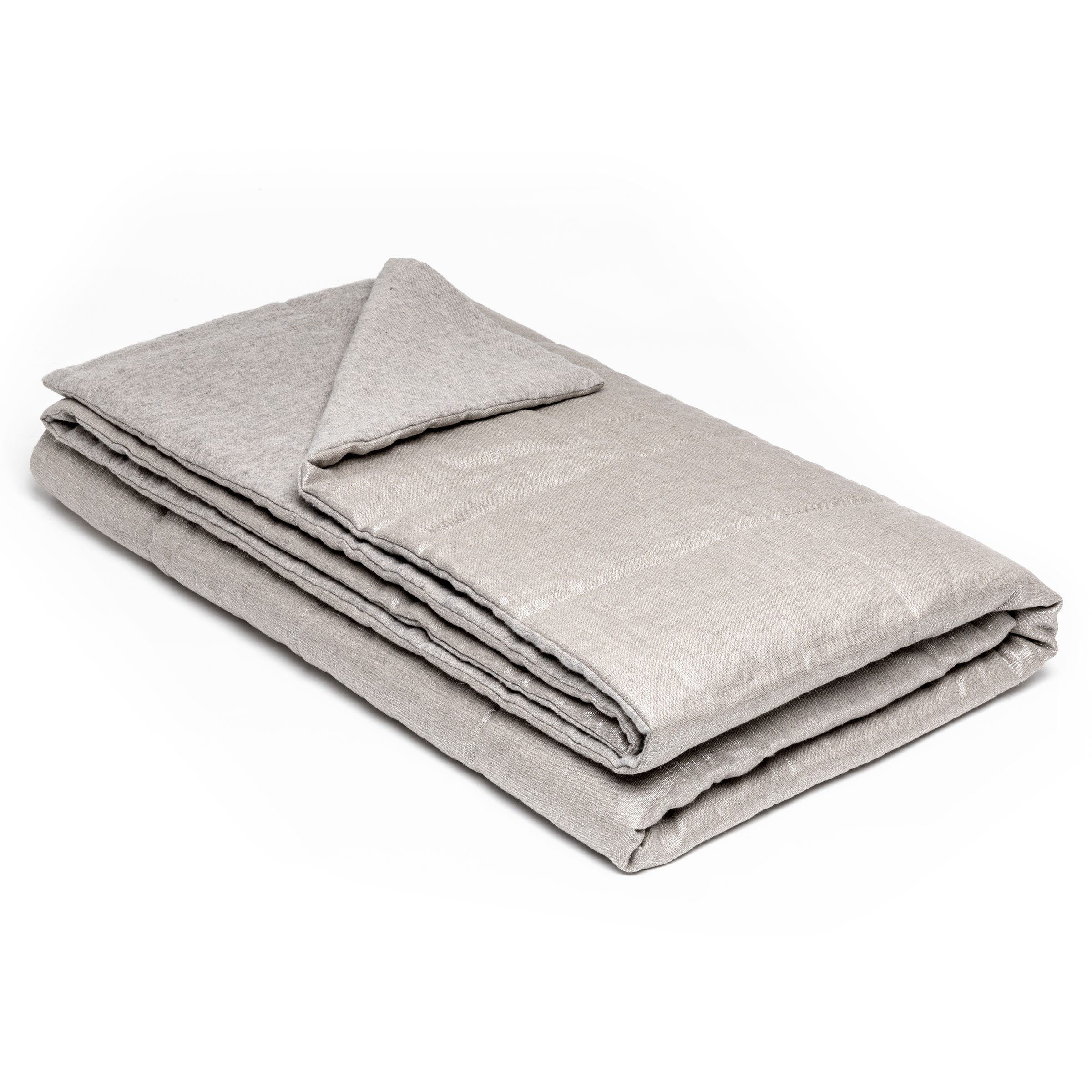 Mrs.Me Bedeind Sprei Silver Pad Linnen Silver 140 x 300 cm